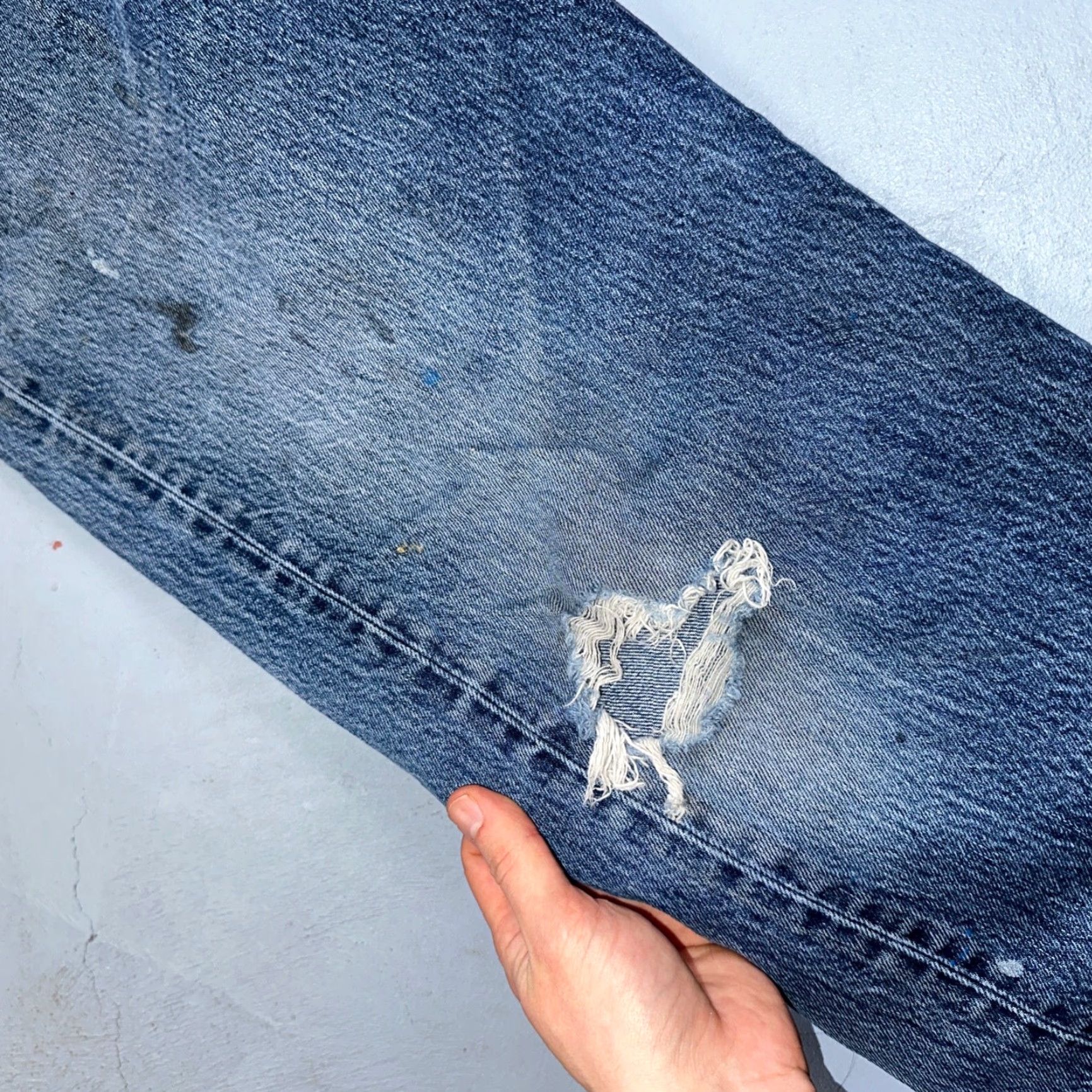 Levi's Levi's 501 Jeans Vintage 90s Mexico Straight Levi's 501 Series Men Regular 36x32 Blue Denim Cotton Size US 36 / EU 52 - 6 Thumbnail