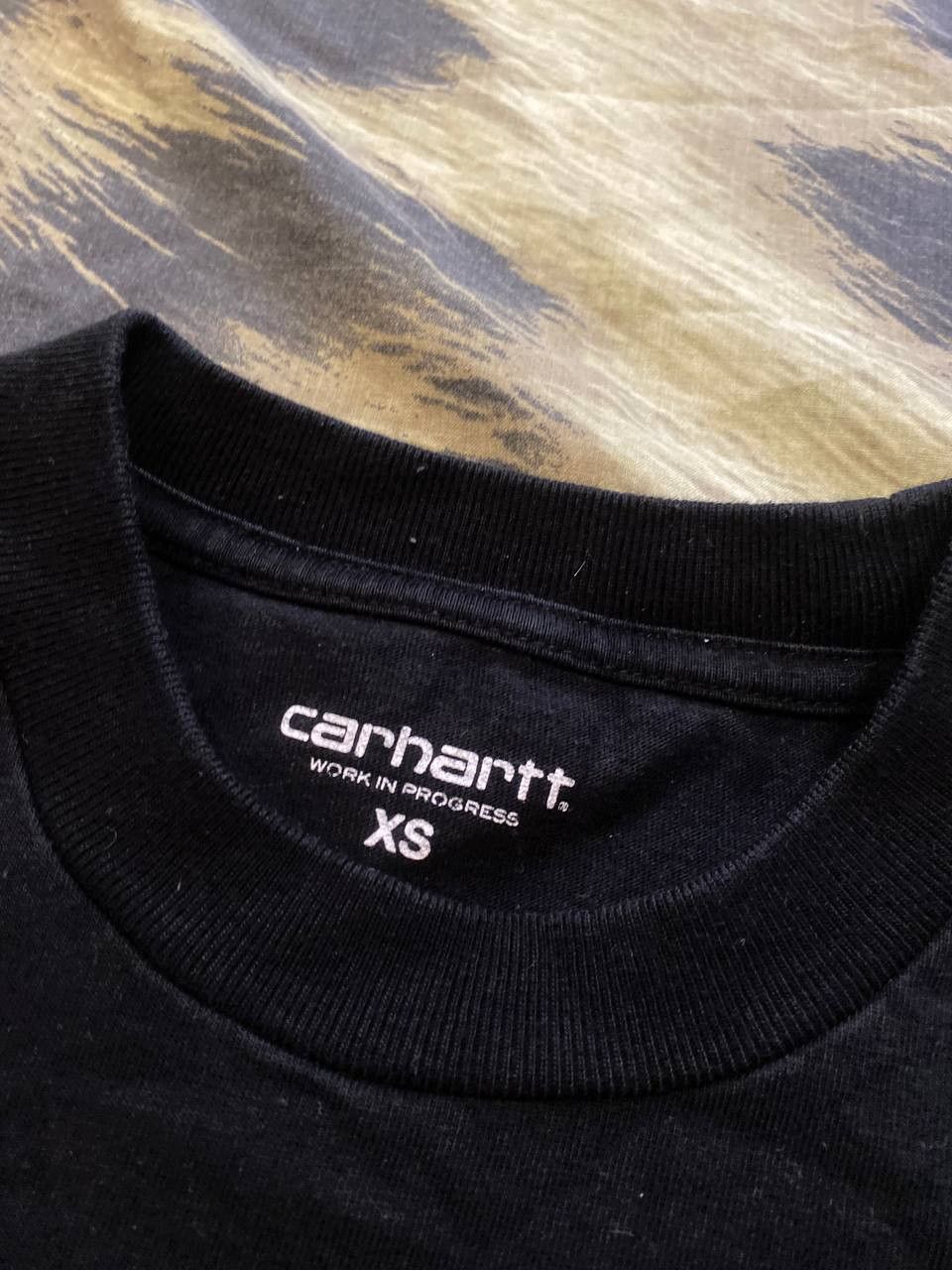 Carhartt Vintage black big prit T-Shirt Carhartt logo crazy Y2K Size US XS / EU 42 / 0 - 2 Thumbnail