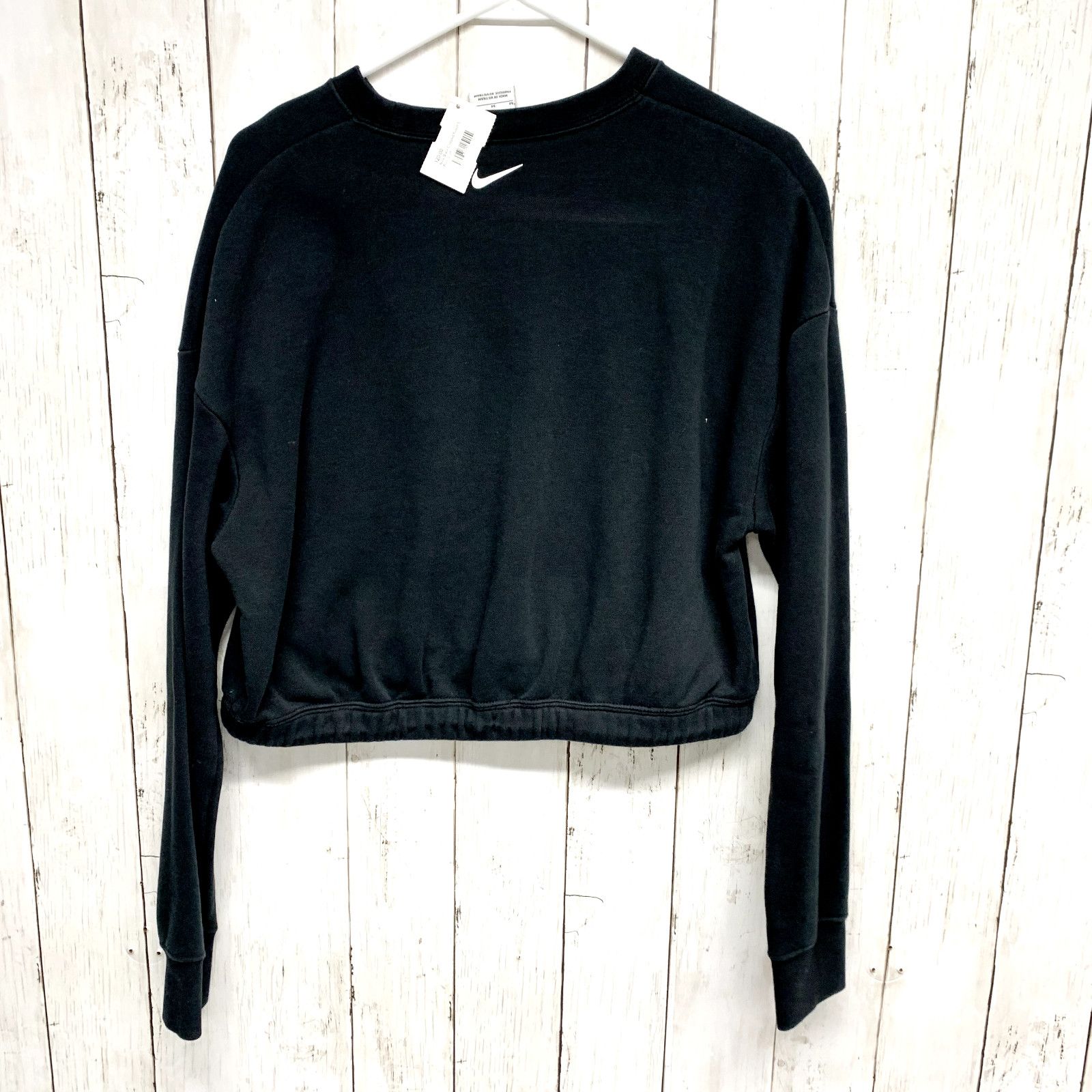 Nike Nike Sweater MD Black Long Sleeve Snatched Waisted Graphic Size M / US 6-8 / IT 42-44 - 5 Thumbnail