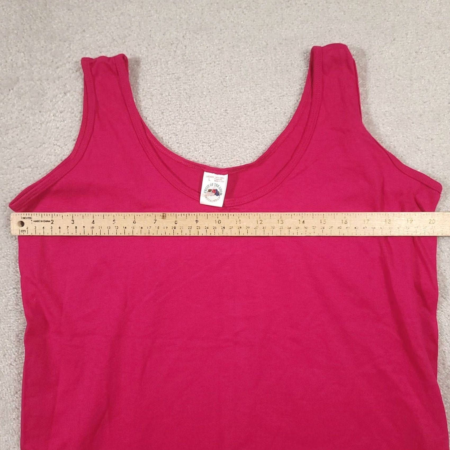 Fruit Of The Loom VINTAGE Fruit of the Loom Tank Top Womens Large 100% Cotton USA Pink Fuchsia 90s Tank Top Womens Large 100% Cotton USA 80s Theme Size L / US 10 / IT 46 - 3 Thumbnail