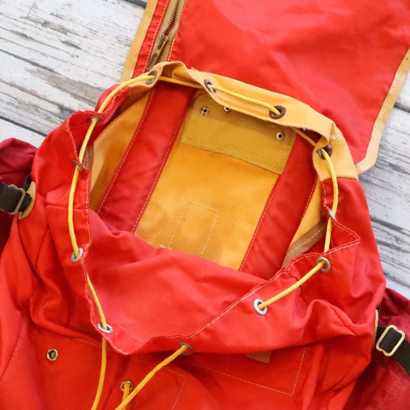 Vintage Vintage Lafuma Mountain Climbing Rucksack Backpack Orange Men’s Nylon Size ONE SIZE - 6 Thumbnail