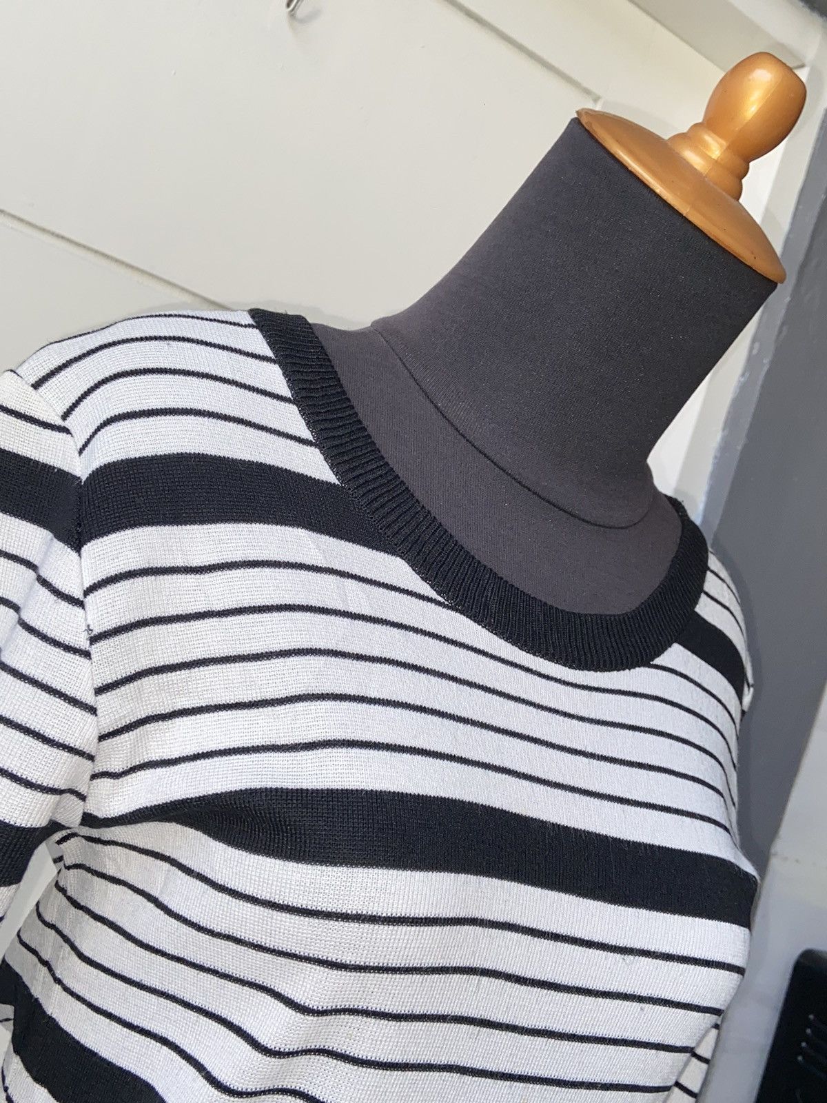 Yves Saint Laurent Yves Saint Laurent Striped Midi Dress Size XXS / US 00 / IT 34 - 20 Thumbnail
