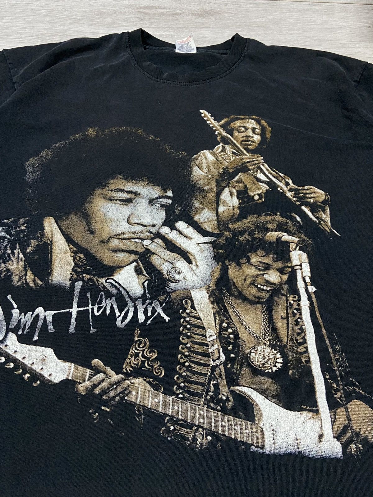 Vintage Jimi Hendrix vintage t-shirt big print Size US XL / EU 56 / 4 - 5 Thumbnail