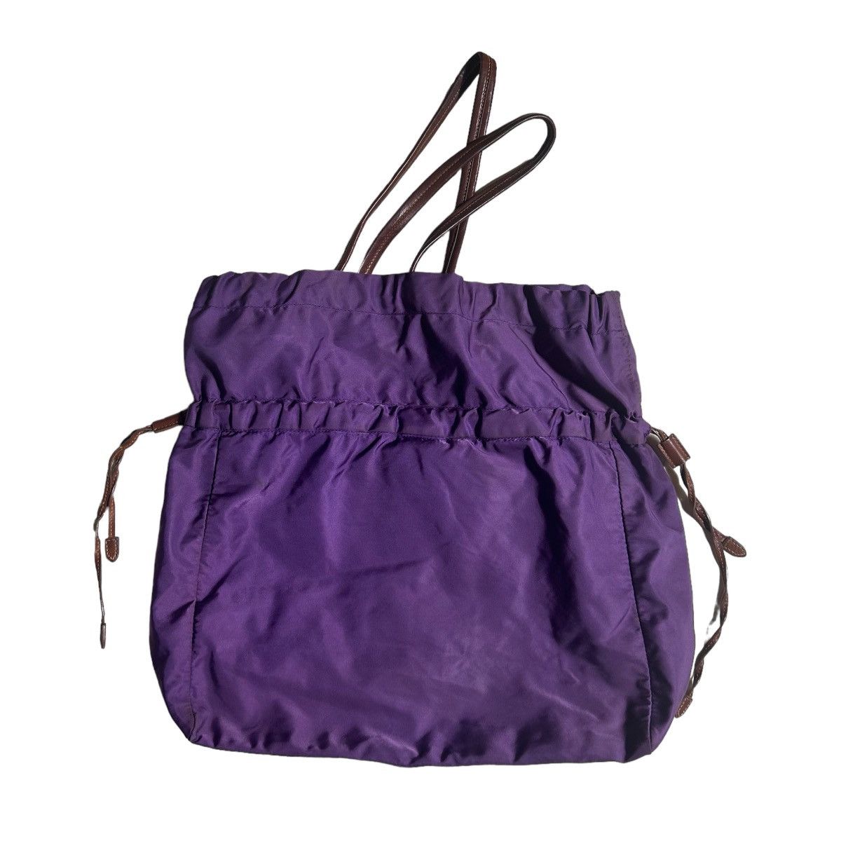 Prada Vintage Prada Big Logo Embroidered Tote Bag Size ONE SIZE - 3 Thumbnail