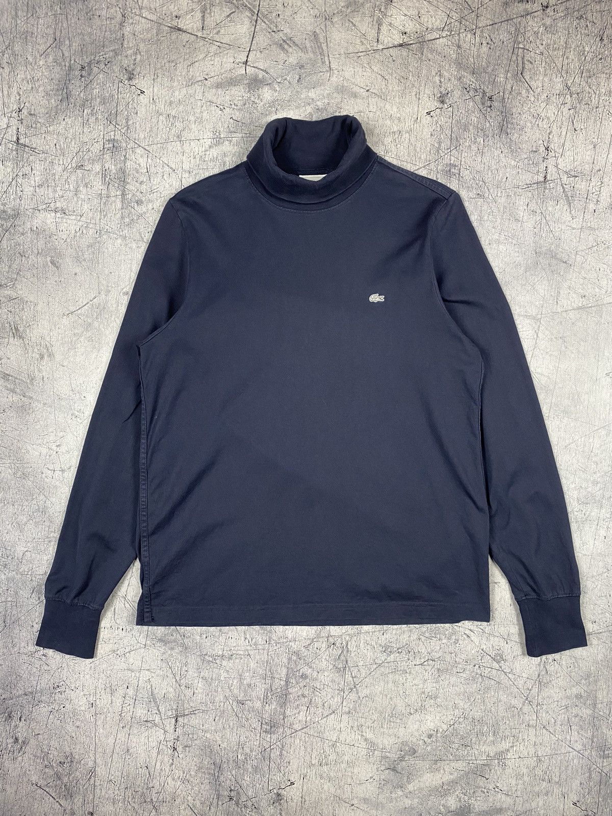 Lacoste × Vintage Vintage Lacoste Turtleneck Sweater Embroidered Logo 90s Size US M / EU 48-50 / 2 - 2 Thumbnail