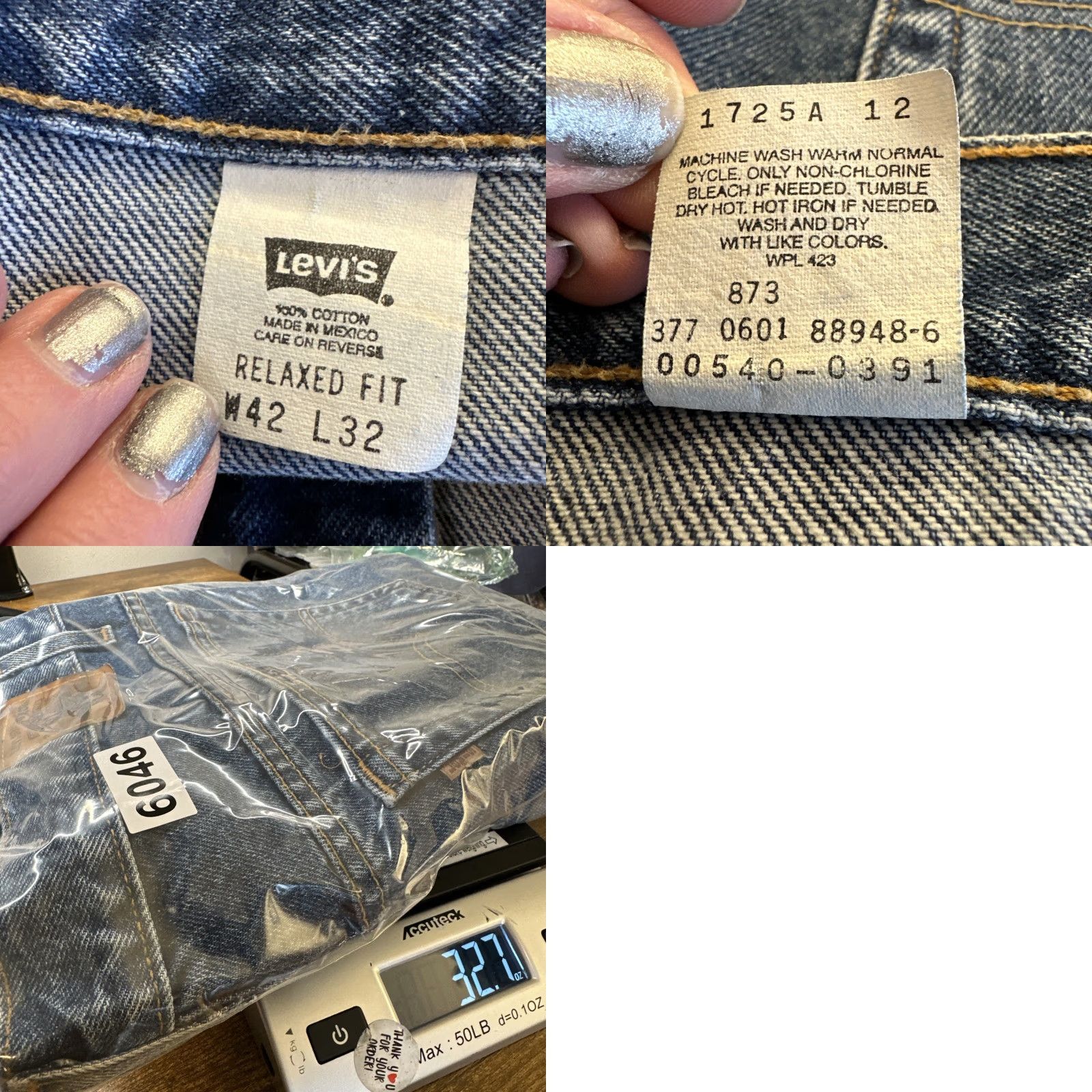 Levi's VINTAGE Levi's 540 Jeans Mens 42x32 Denim Tapered Relaxed Fit High Rise Blue 90s Y2K Logo Pockets Size US 42 / EU 58 - 8 Thumbnail