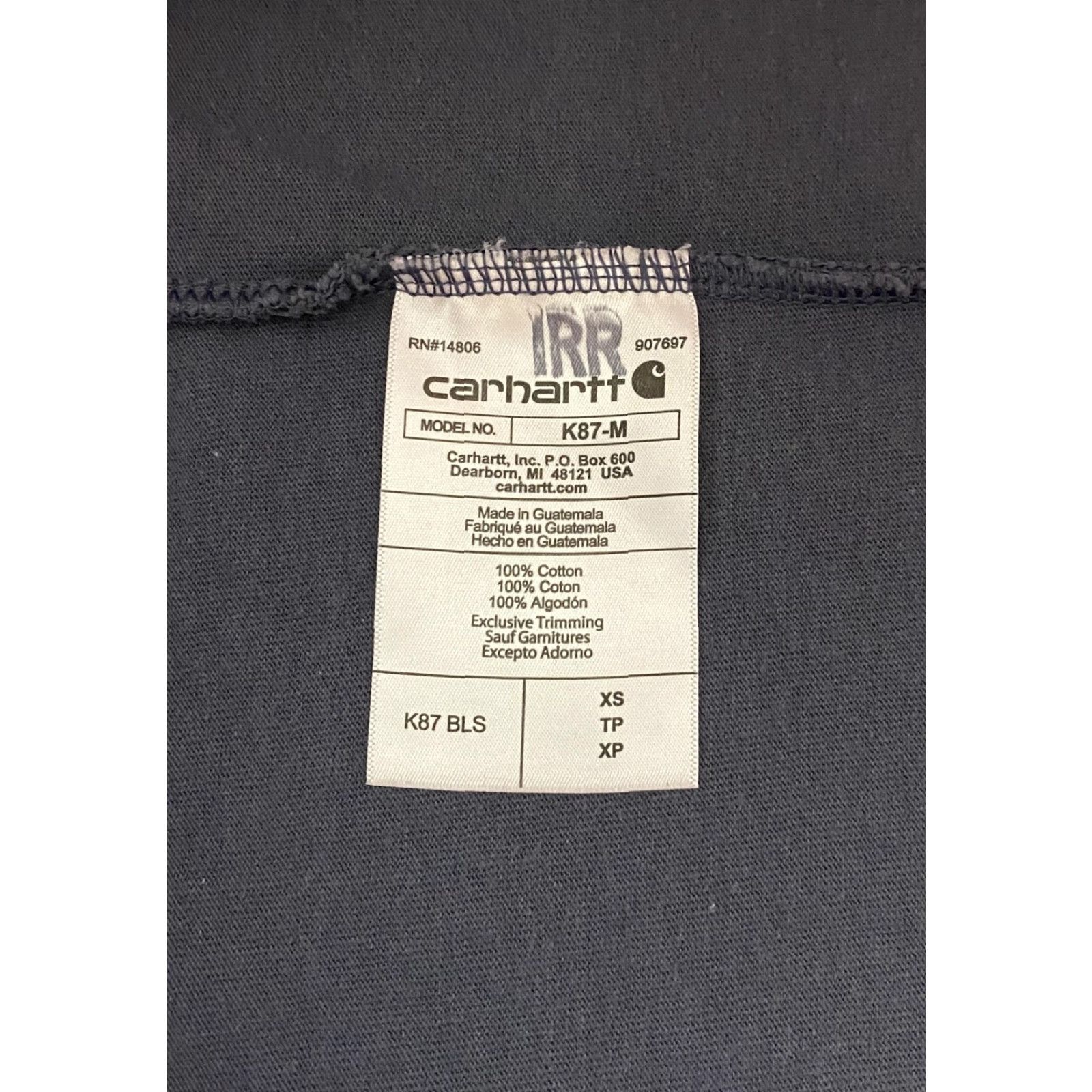 Carhartt VINTAGE Carhartt K87 Pocket Shirt Mens XS Blue Loose Fit Short Sleeve Crewneck Workwear Size US XS / EU 42 / 0 - 8 Thumbnail
