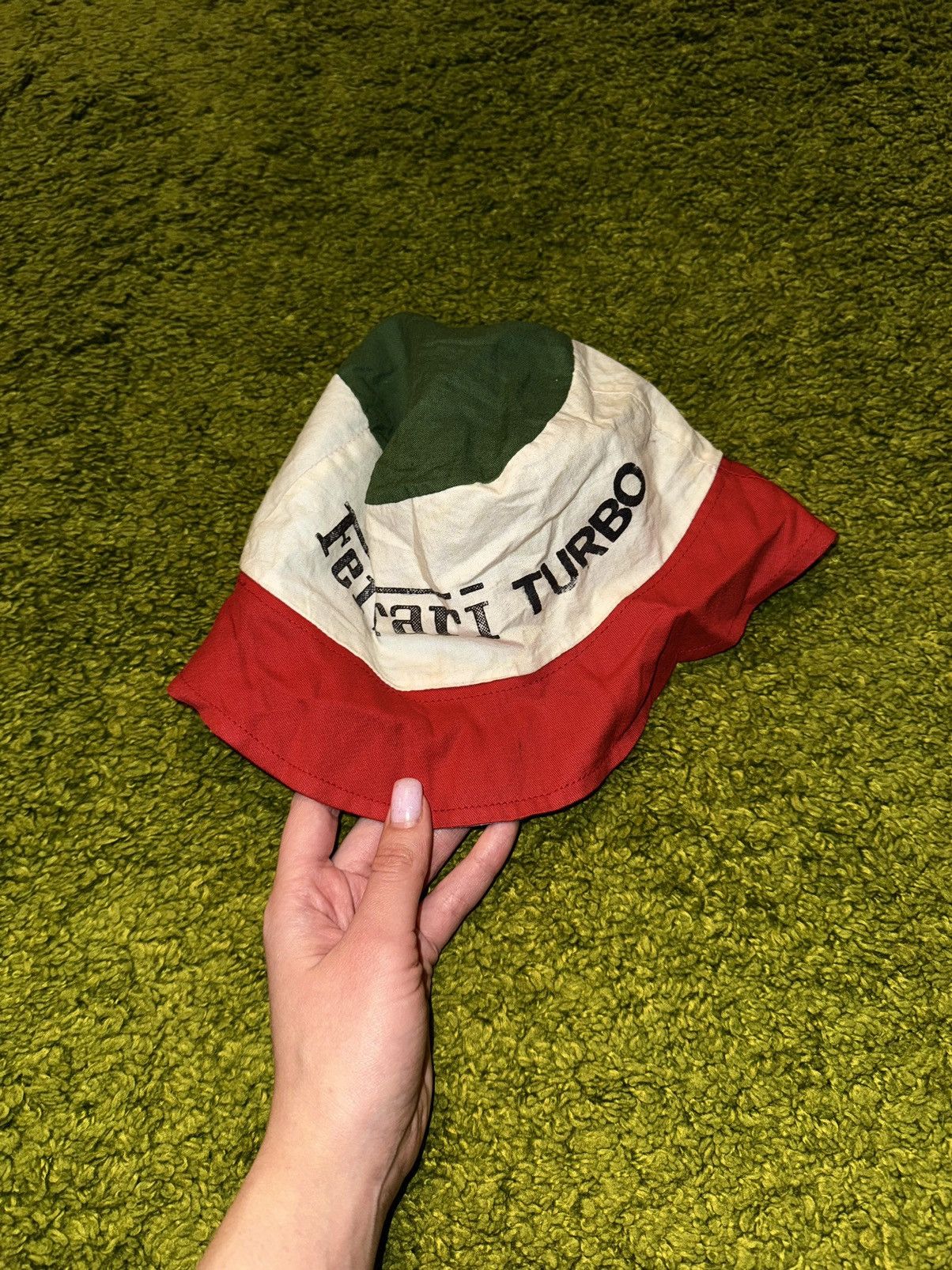Ferrari × Vintage Ferrari turbo 1990s vintage racing bucket hat Size 32 - 3 Thumbnail