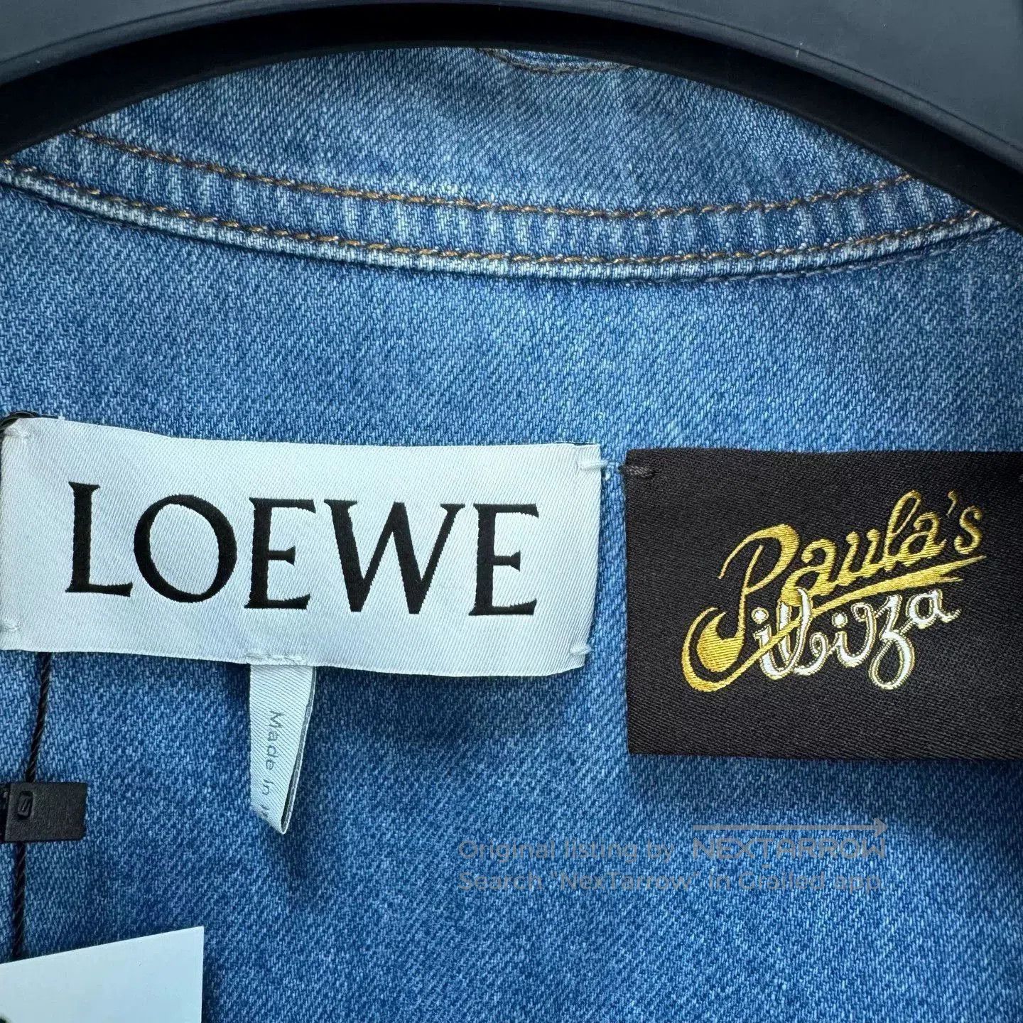 Loewe Loewe Denim Jacket with Leather Patch. Size US S / EU 44-46 / 1 - 6 Thumbnail