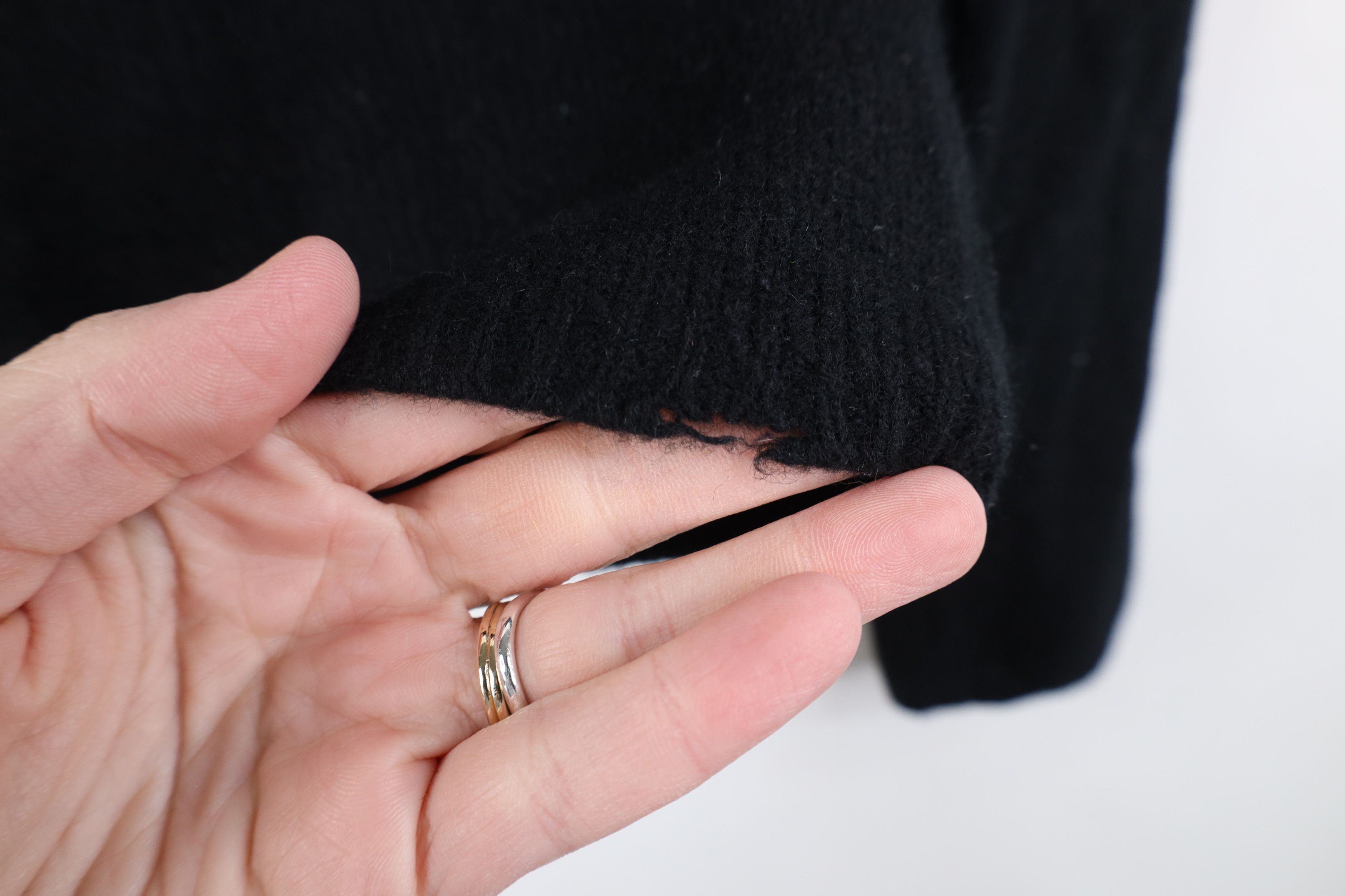 J.Crew Vintage Y2K J Crew Cropped Cashmere Knit Sweater Black Size M / US 6-8 / IT 42-44 - 7 Thumbnail