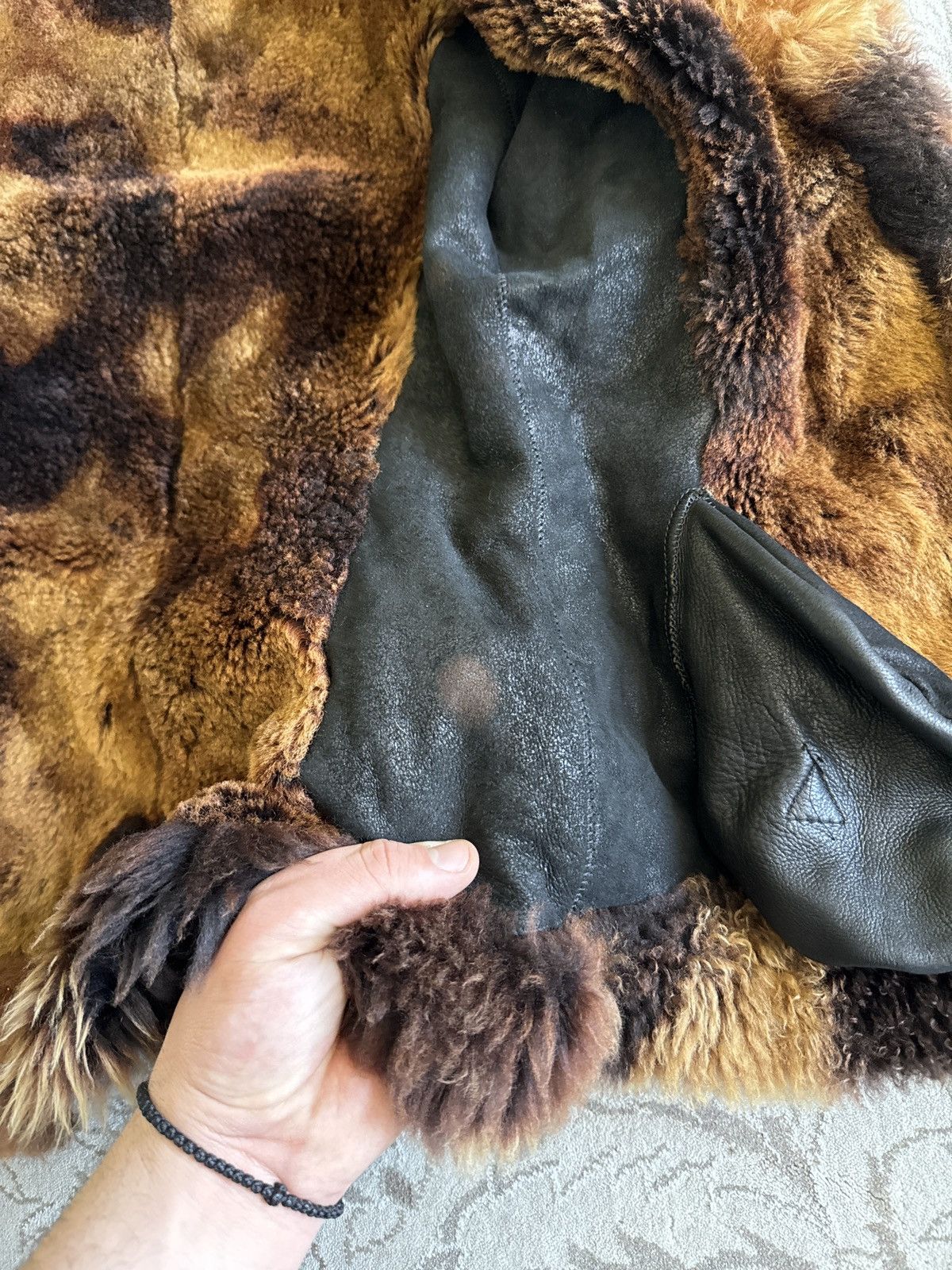 Japanese Brand Vintage Faux Fur Leather Hooded Coat Jacket LGB Ifsixwasnine Size M / US 6-8 / IT 42-44 - 10 Thumbnail