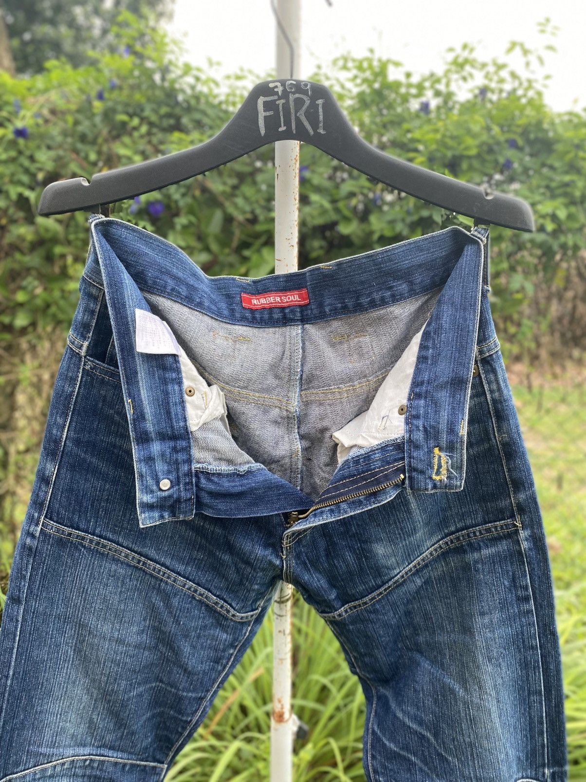 Japanese Brand Vintage Rubber Soul Jeans Size US 32 / EU 48 - 15 Thumbnail