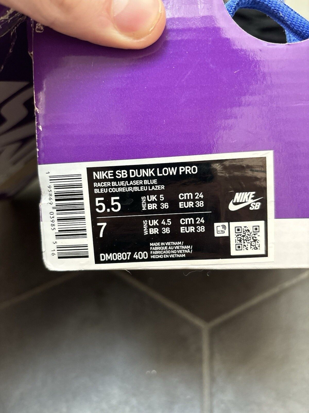 Nike Nike Dunk Low Pro SB Fruity Pack - Blue Raspberry Size US 5.5 / EU 38 - 7 Thumbnail