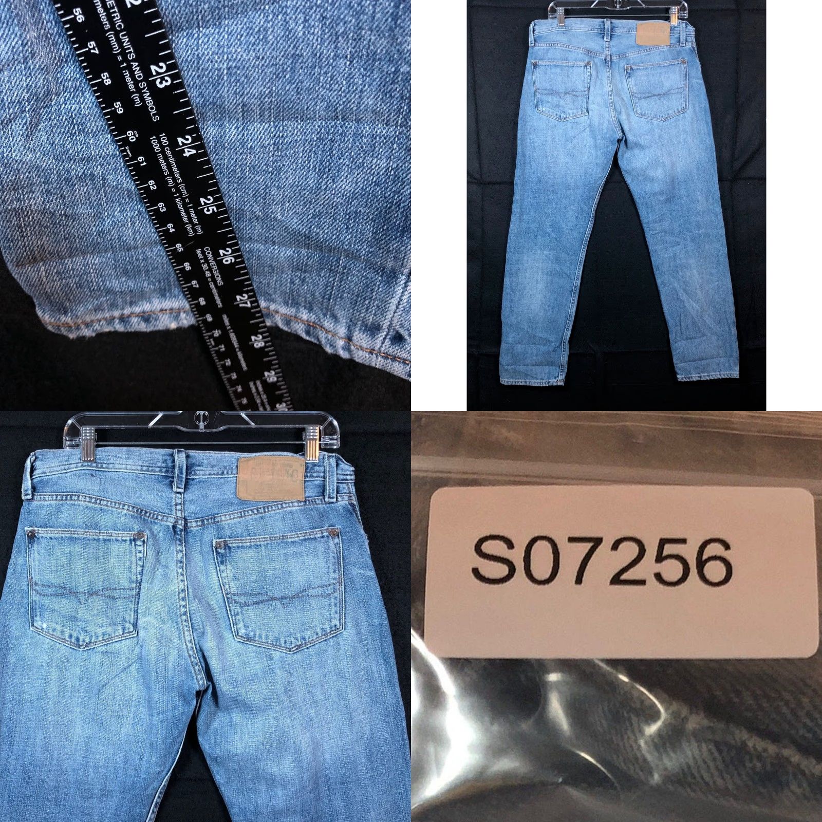 Ralph Lauren Ralph Lauren Mens Jeans Blue Denim Prescott 208 29x28 100% Cotton Distressed Straight Regular Jeans Mens Jeans Denim Blue 29x28 Size US 29 - 8 Thumbnail