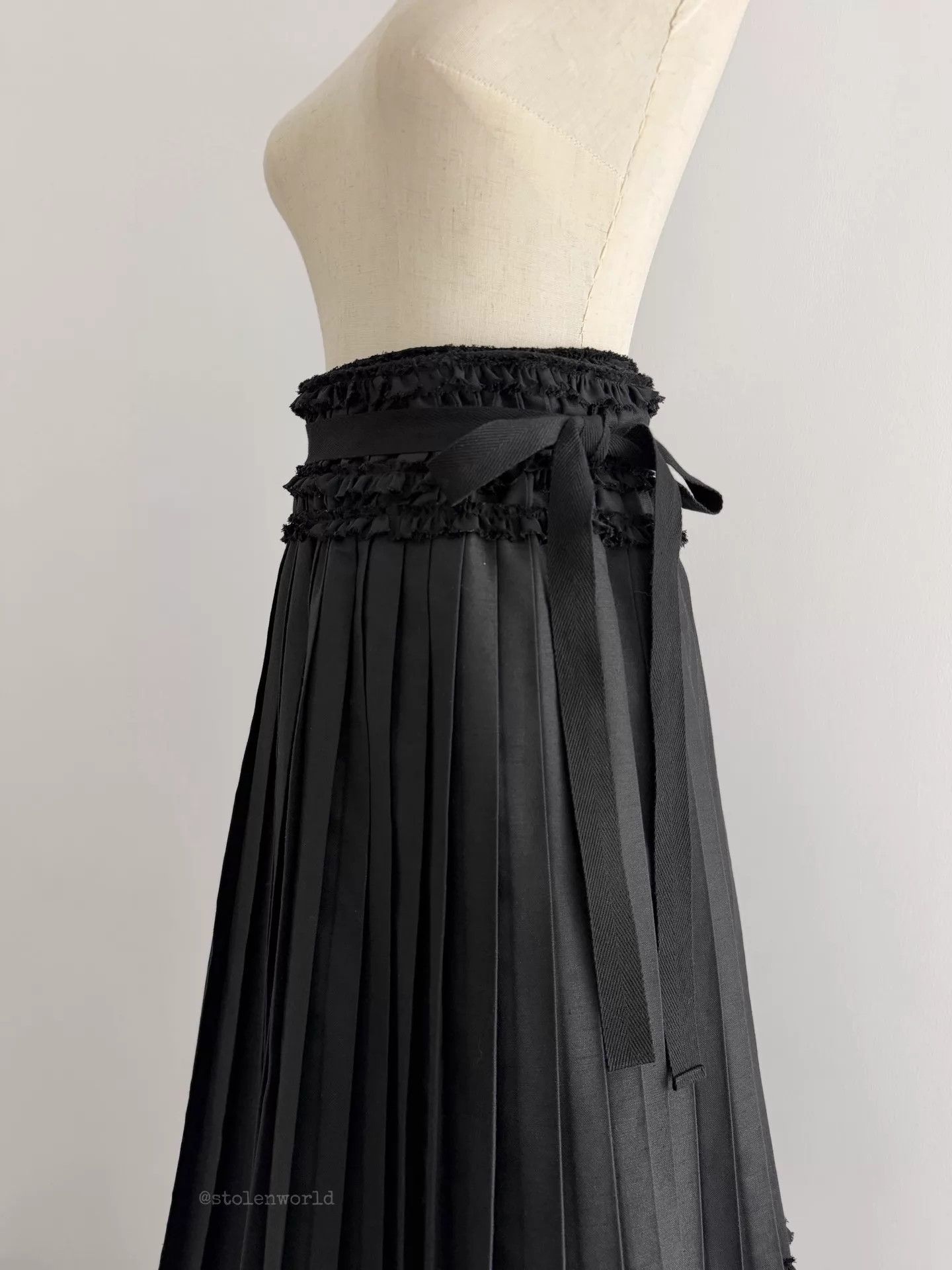 Comme des Garcons Comme des Garcons Tao 2022SS Wraparound Lace Pleated Skirt Size M / US 6-8 / IT 42-44 - 5 Thumbnail