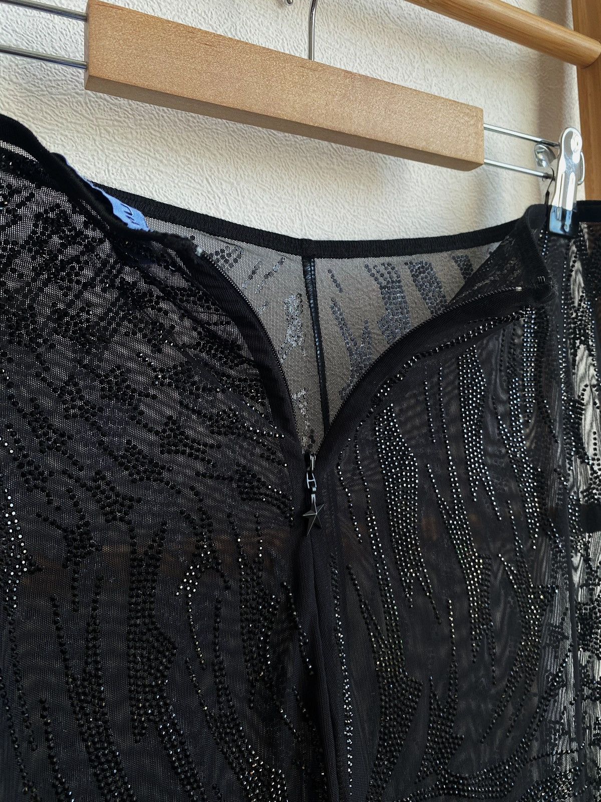 Mugler New Set Mugler x H&M Rhinestone Embellished Mesh Top+ Tights Size M / US 6-8 / IT 42-44 - 21 Thumbnail