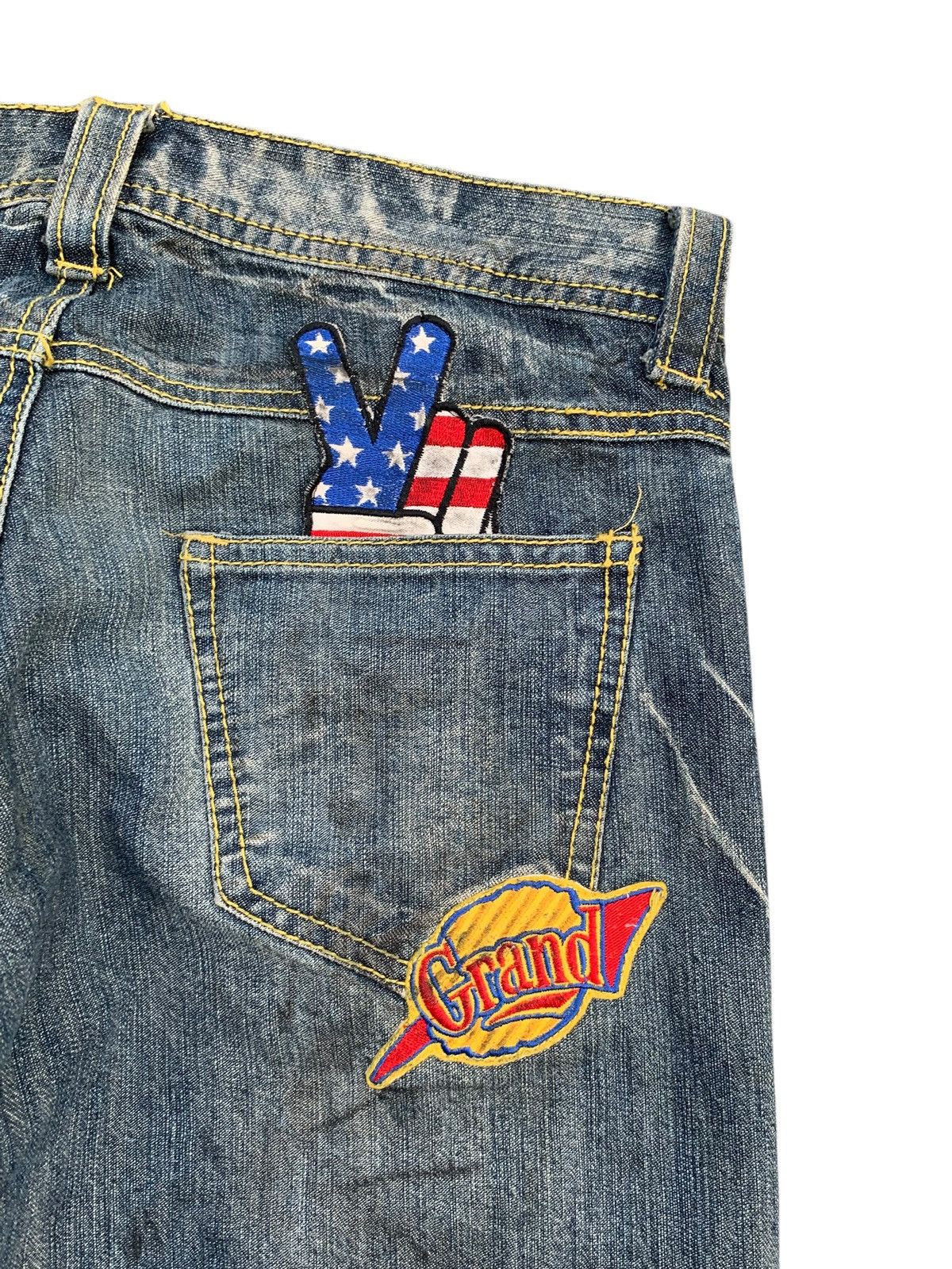 Kapital IN THE ATTIC RUSTY ROCK PUNK DISTRESSED DENIM Size US 32 / EU 48 - 10 Thumbnail