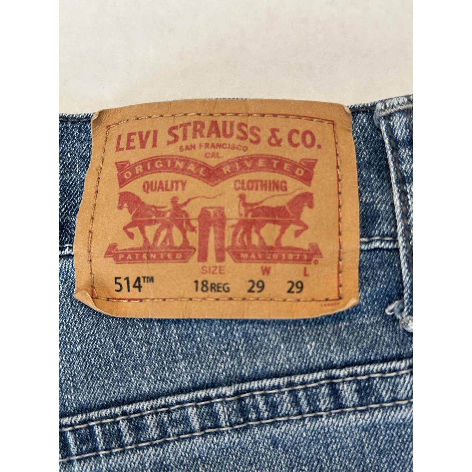 Levi's Levis 514 Denim Cutoff Shorts Sz 18 Reg 29x7.5 Straight Norm Size 30" / US 8 / IT 44 - 5 Thumbnail