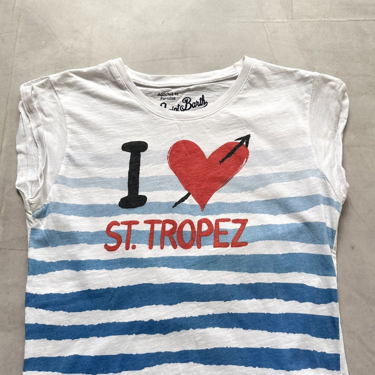 MC2 Saint Barth MC2 Saint Barth I Love St Tropez Striped T Shirt Vilebrequin Size M / US 6-8 / IT 42-44 - 3 Thumbnail