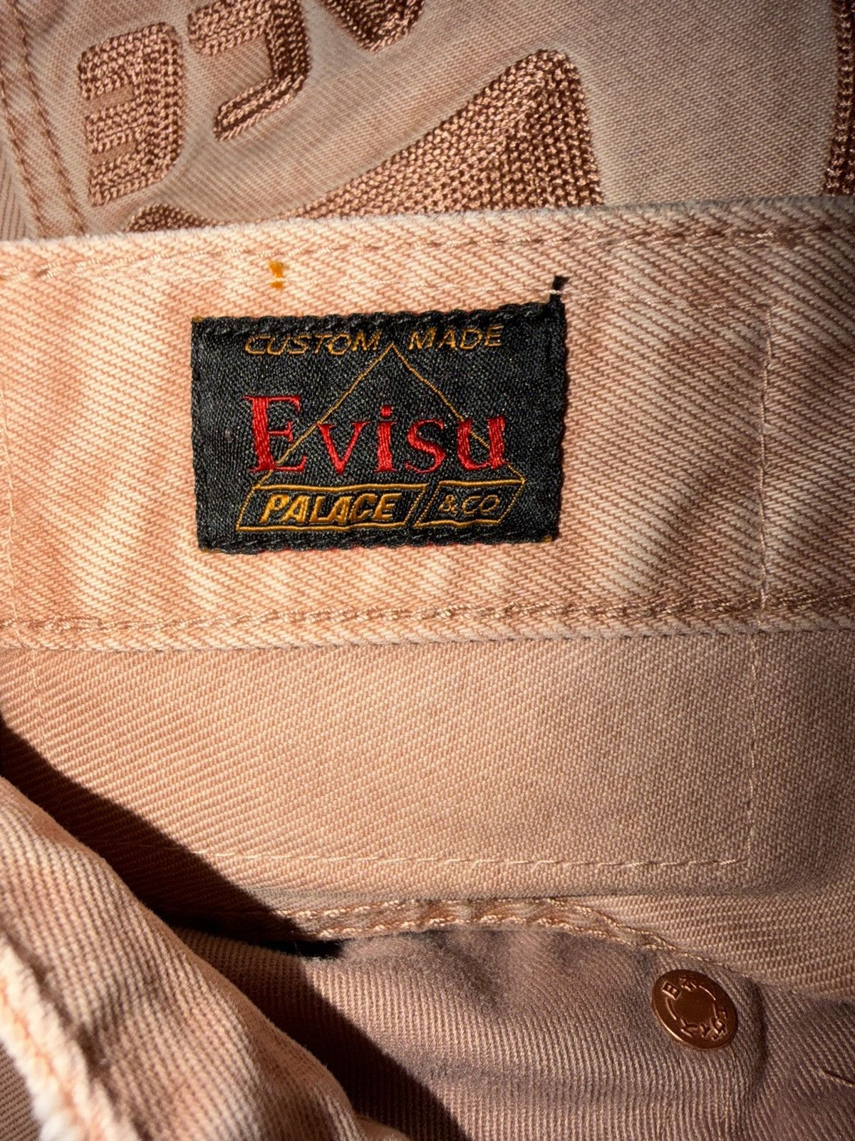 Evisu × Palace Palace x Evisu Pink Wash Jean Shorts Size US 32 / EU 48 - 6 Thumbnail