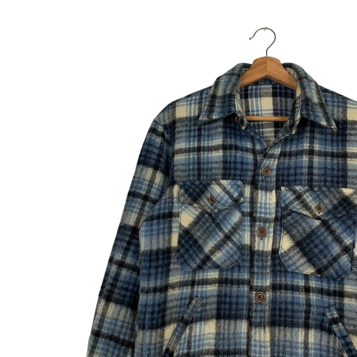 Van 90’s VAN JAC Workwear Blue Tartan Flannel Jacket #2303-C102 Size US L / EU 52-54 / 3 - 7 Thumbnail