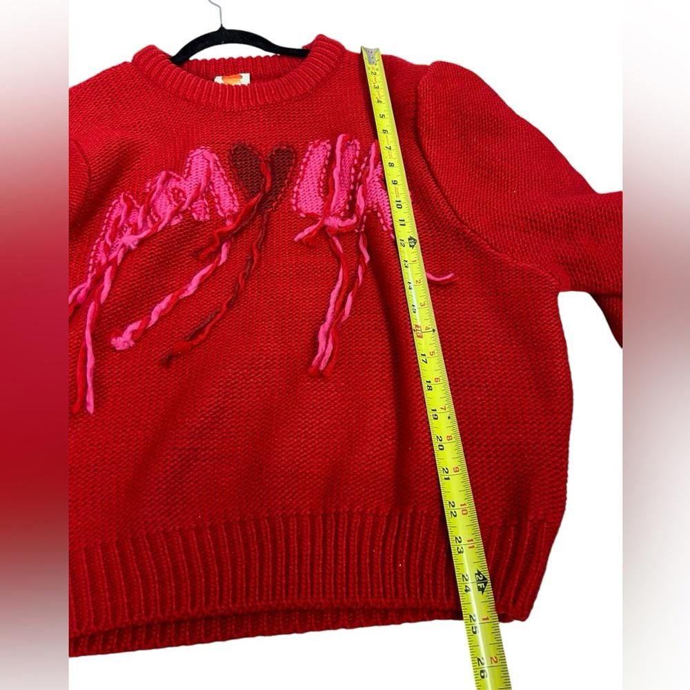 Farm Rio Farm Rio l NWT Amour Embroidered Knit Sweater Large Size L / US 10 / IT 46 - 4 Thumbnail