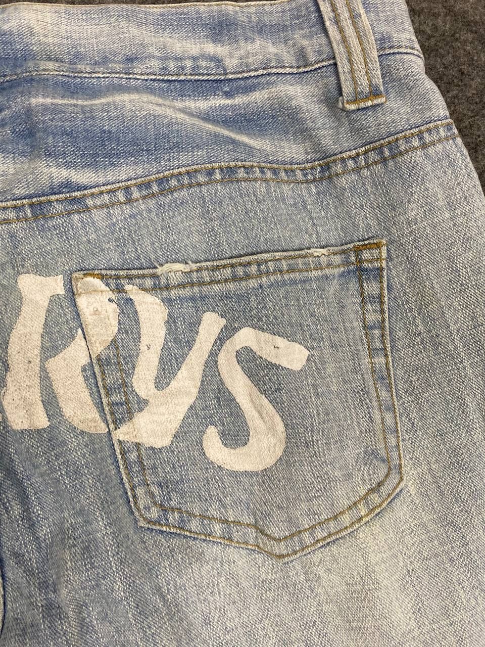 Japanese Brand vintage colza japanese brands bootcut flare distressed denim Size 33" - 5 Thumbnail