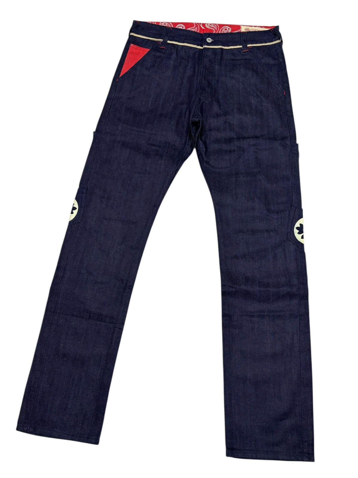 Kapital RARE❗️EVIS MULTI POCKET DENIM JEANS Size US 33 - 8 Thumbnail