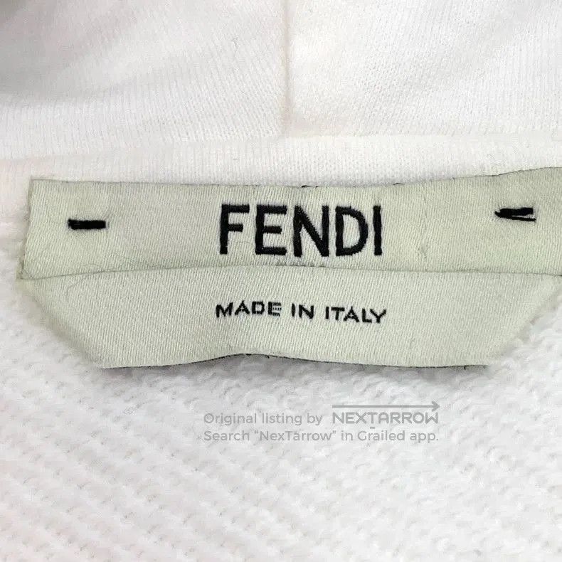 Fendi Fendi White Logo Embroidered Hoodie. Size US M / EU 48-50 / 2 - 5 Thumbnail