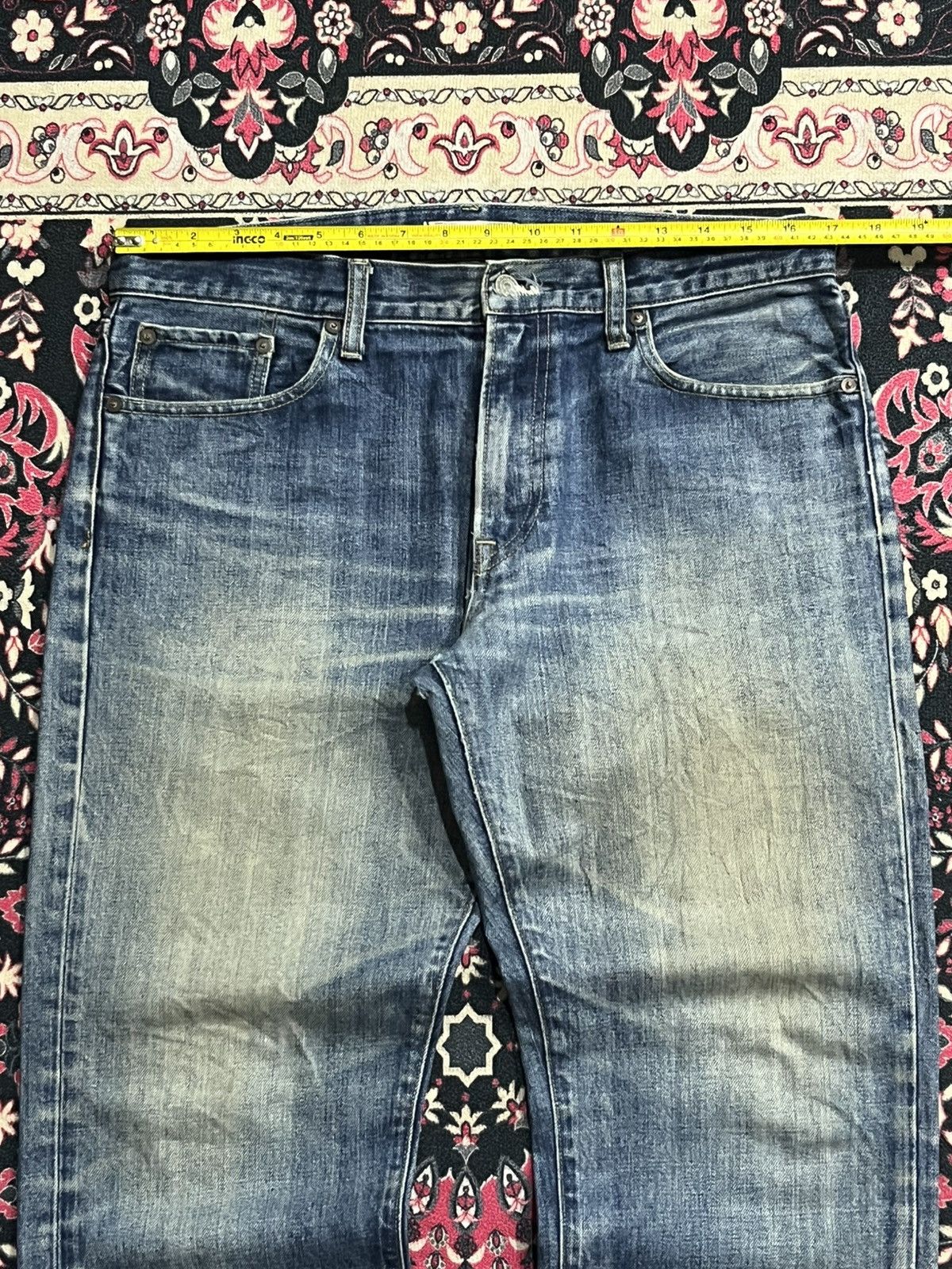 Undercover × Uniqlo Vintage Y2K Uniqlo Blue Faded Washed Straight Leg Jeans Size US 32 / EU 48 - 12 Thumbnail