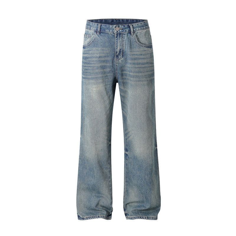 Vintage High street washed loose wide-leg classic flared jeans Size US 32 / EU 48 - 1 Thumbnail