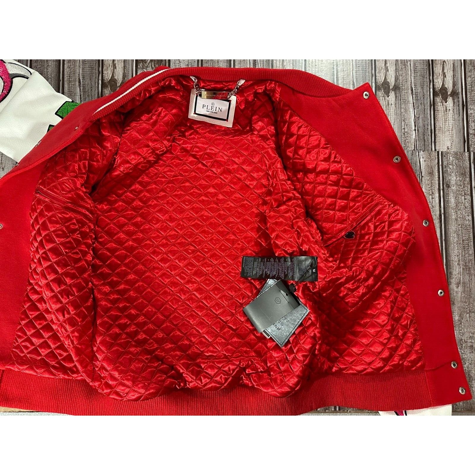 Philipp Plein Philipp Plein Varsity bomber monsters Jacket color red size Size US M / EU 48-50 / 2 - 4 Thumbnail