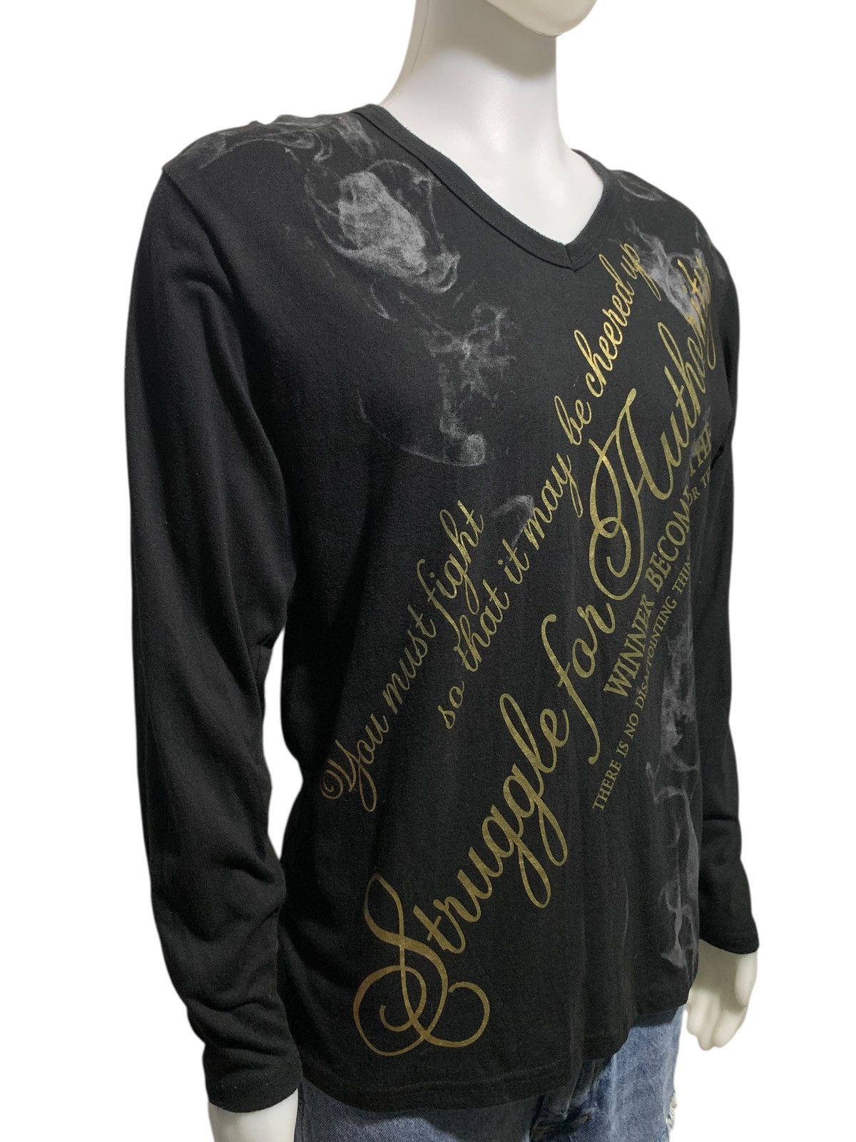 Hysteric Glamour × If Six Was Nine × Le Grande Bleu (L.G.B.) 2000s Repezeen gothic punk poem longsleeve Size US L / EU 52-54 / 3 - 6 Thumbnail
