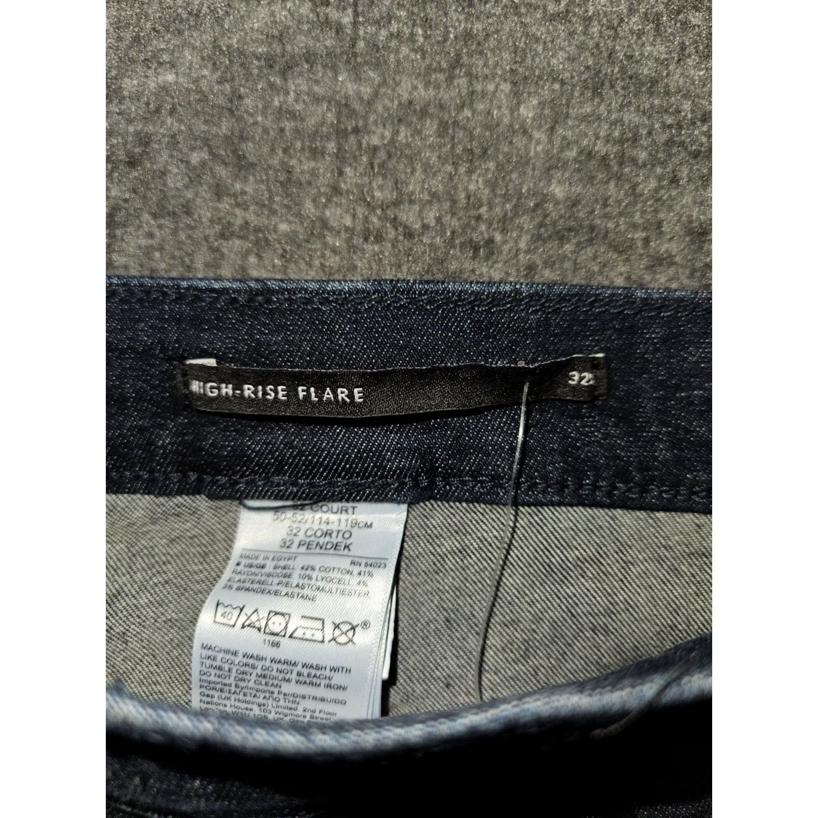 Banana Republic VINTAGE Banana Republic High Rise Flare Jeans NWT Women 32 Blue Denim Stretch Preppy City Modern Flared 30.5 Inseam Womens Size 24" / US 00 / IT 34 - 3 Thumbnail