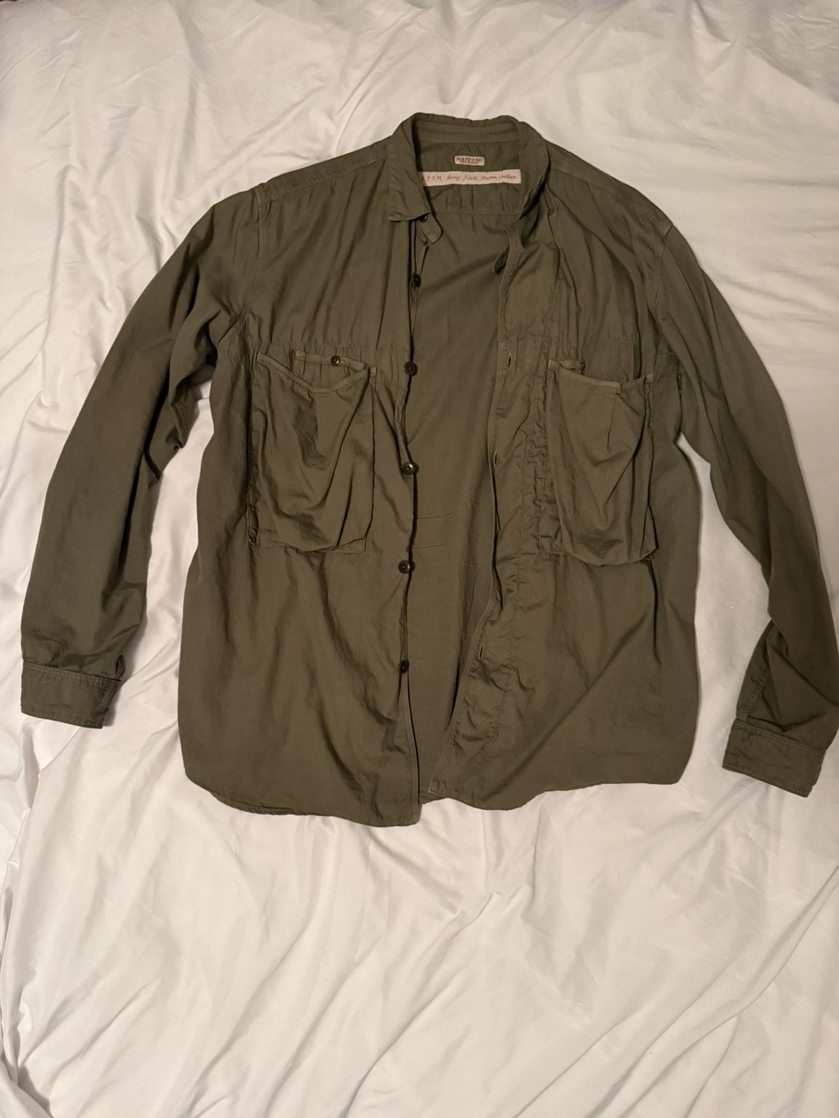 Kapital Kapital Army Field Shirt Jacket Olive Size US XL / EU 56 / 4 - 1 Thumbnail