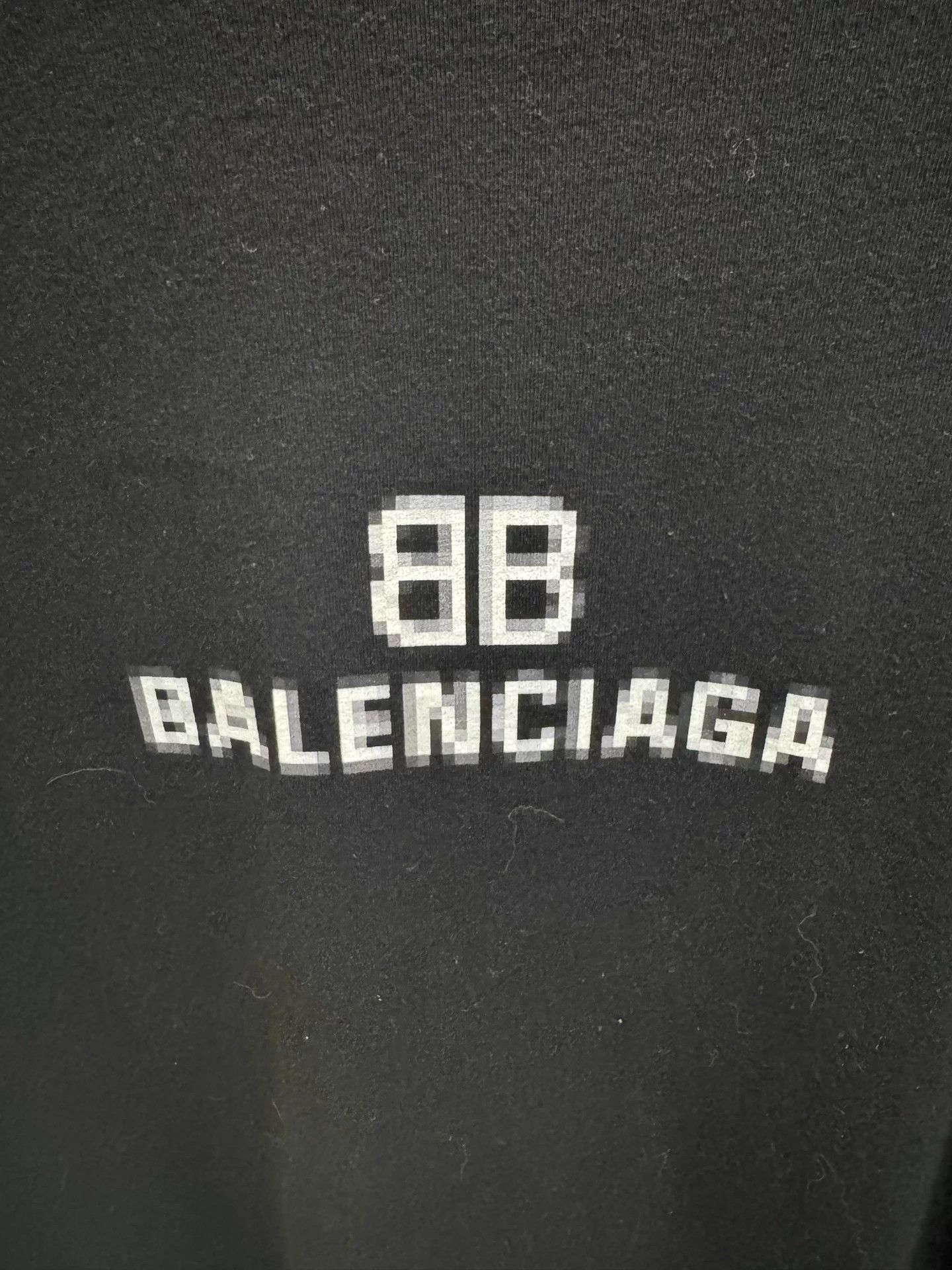 Balenciaga Balenciaga Mosaic Logo Black Short-Sleeve Tee Size US L / EU 52-54 / 3 - 2 Thumbnail