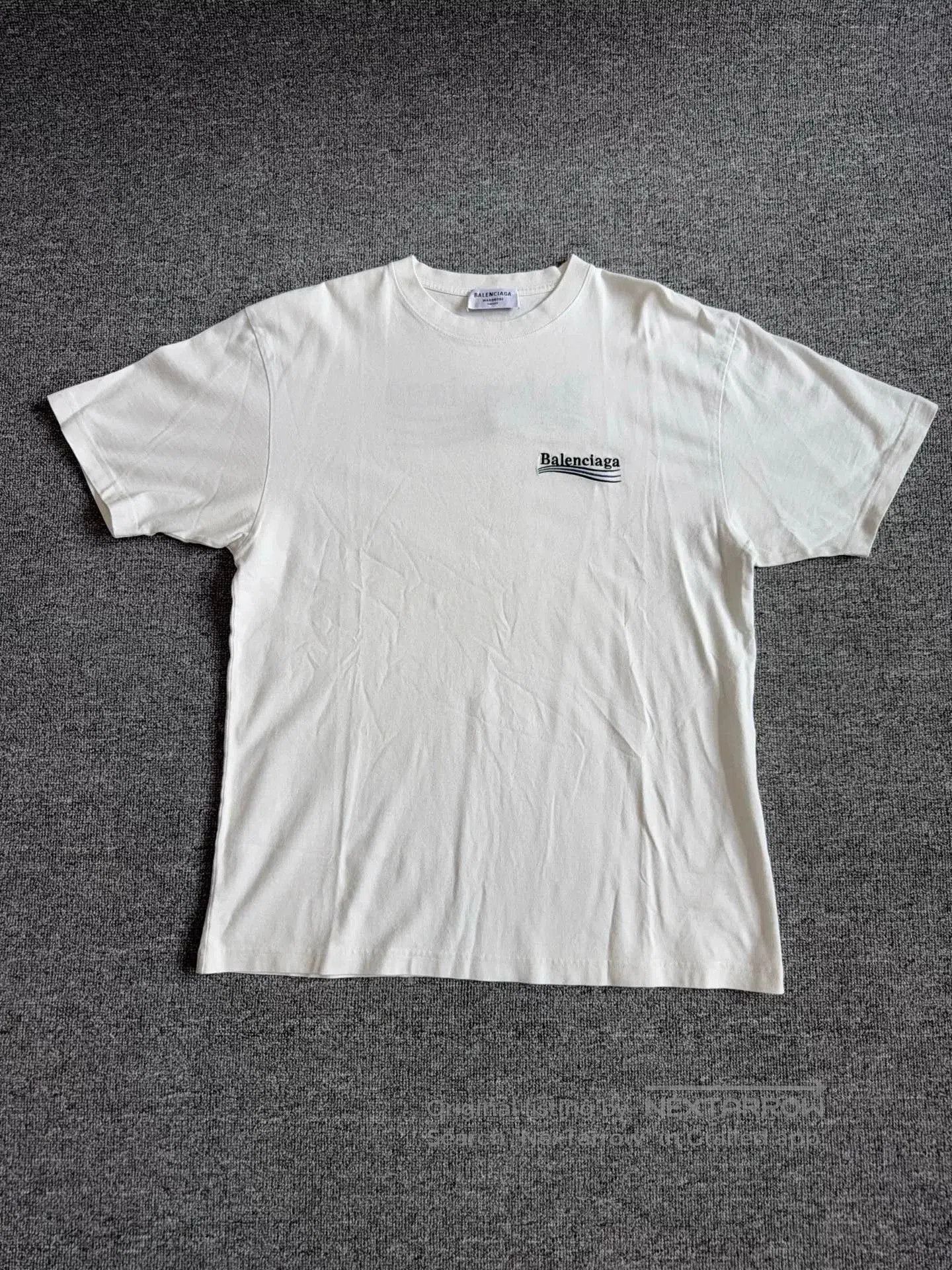 Balenciaga balenciaga embroidered white casual t. Size XS / US 0-2 / IT 36-38 - 1 Thumbnail