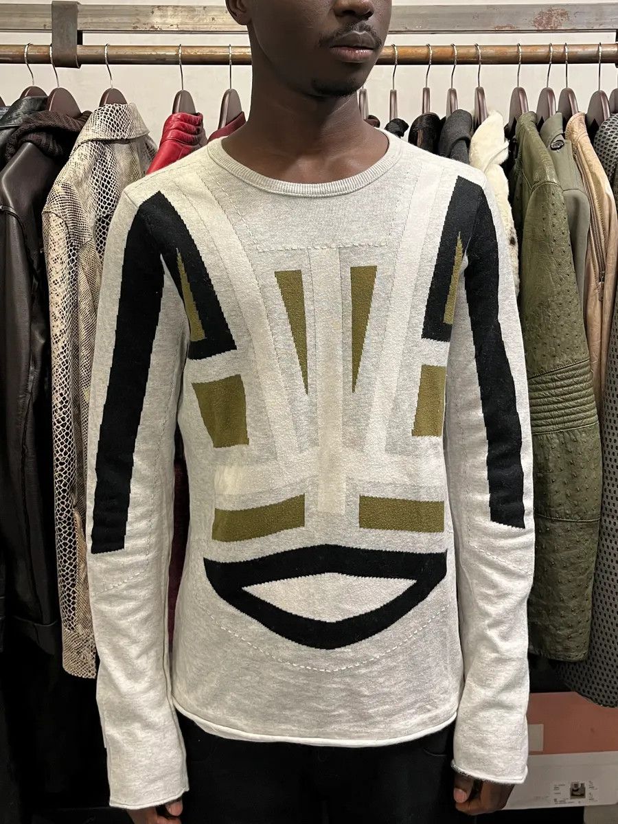 Marithe + Francois Girbaud 2000s Marithé + François Girbaud Grey Contemporary Sweater Size US M / EU 48-50 / 2 - 2 Thumbnail