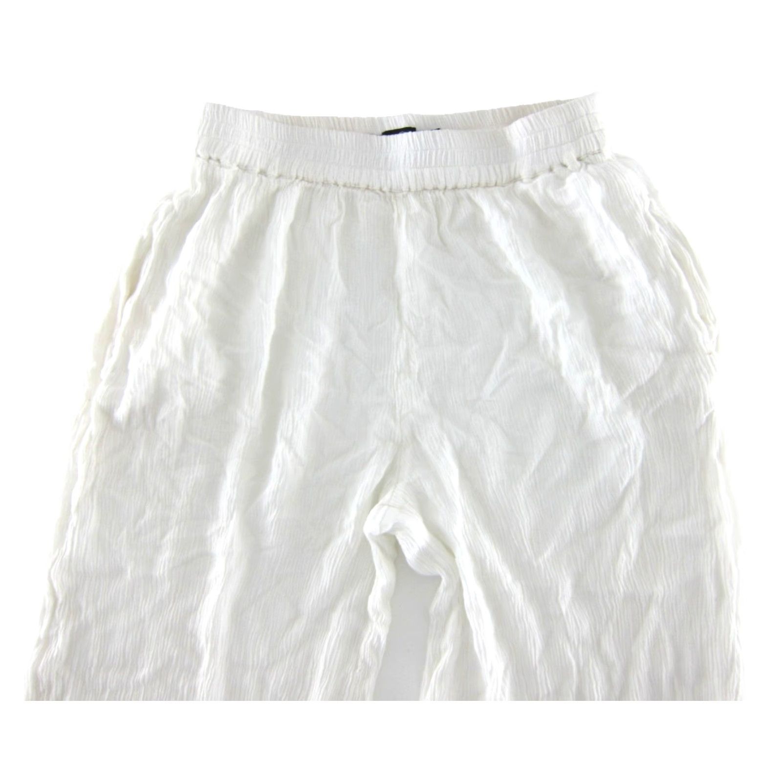 Volcom Volcom Women XS Ivory 100% Rayon Pocket Wide Leg High Rise Pull-On Pants Size 26" / US 2 / IT 38 - 4 Thumbnail