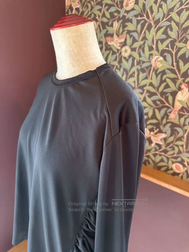 Comme des Garcons Comme Des Garcons Black pleated long sleeve top Size M / US 6-8 / IT 42-44 - 5 Thumbnail