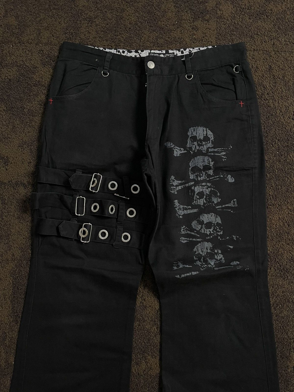If Six Was Nine mad punk bondage seditionaries flare pants Size US 33 - 2 Thumbnail