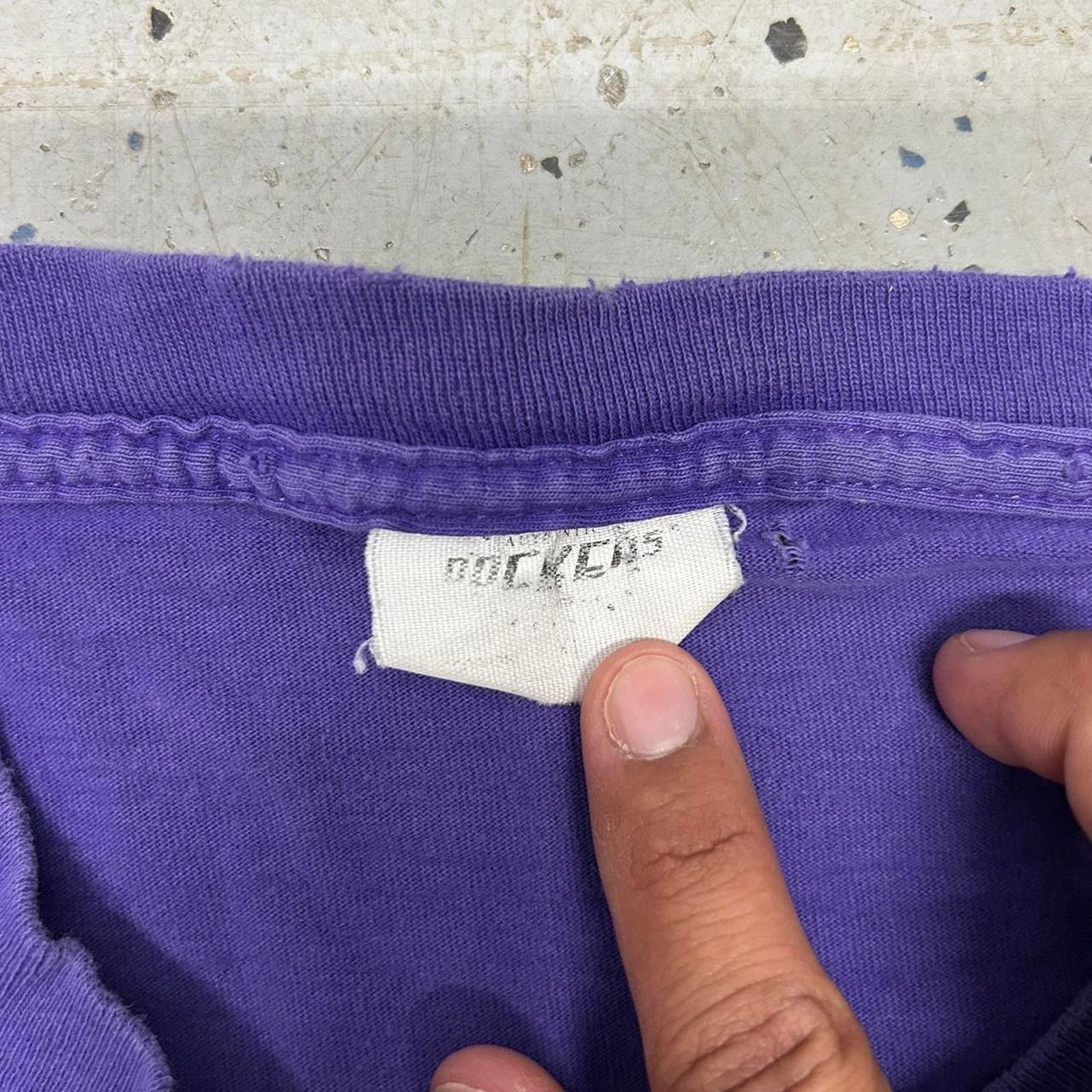 Dockers Purple and white vintage 90s Dockers tee Size US M / EU 48-50 / 2 - 5 Thumbnail