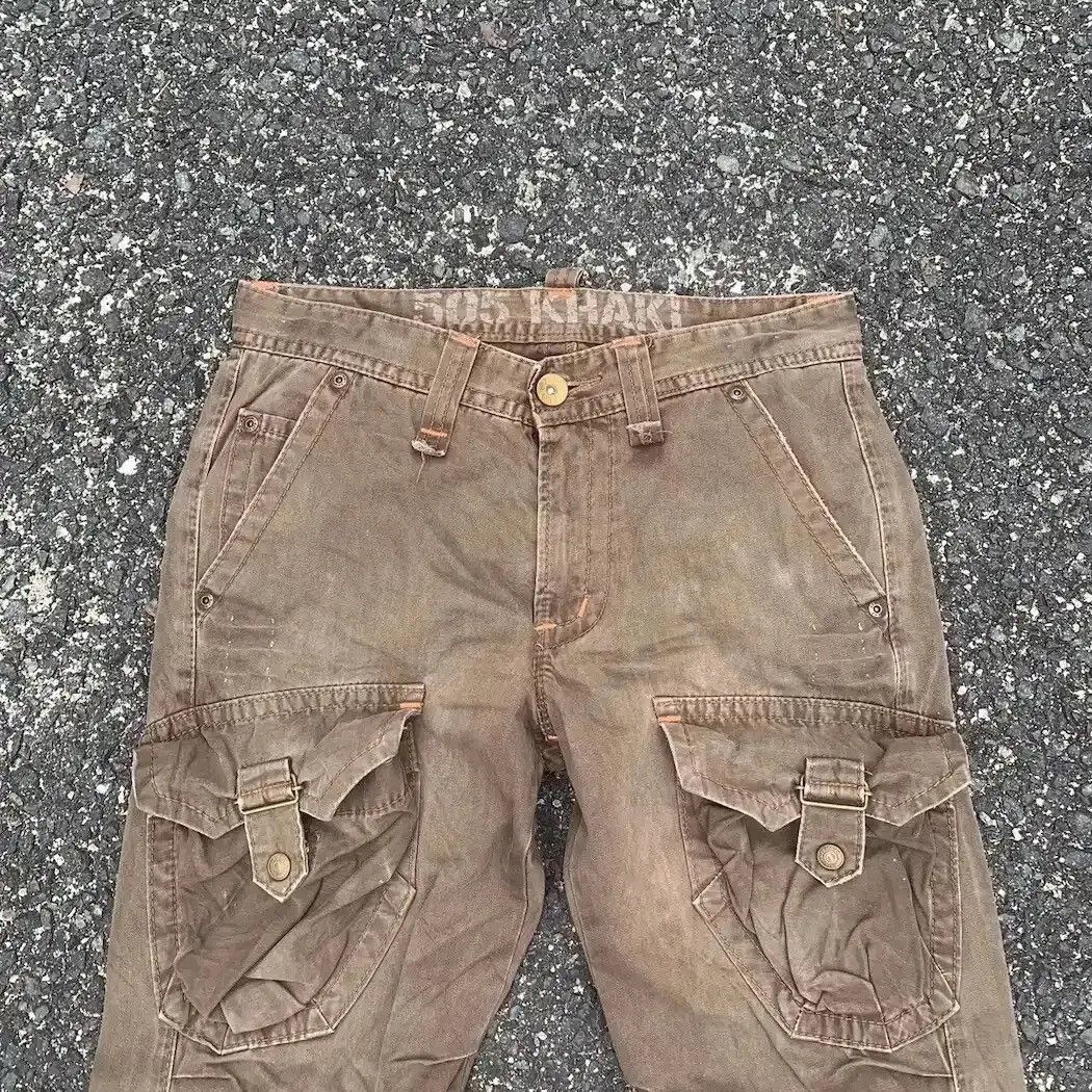Selected Homme STEALS 💥 FLARE/BOOTCUT JAPANESE BONDAGE RARE TACTICAL PANTS Size US 29 - 2 Thumbnail