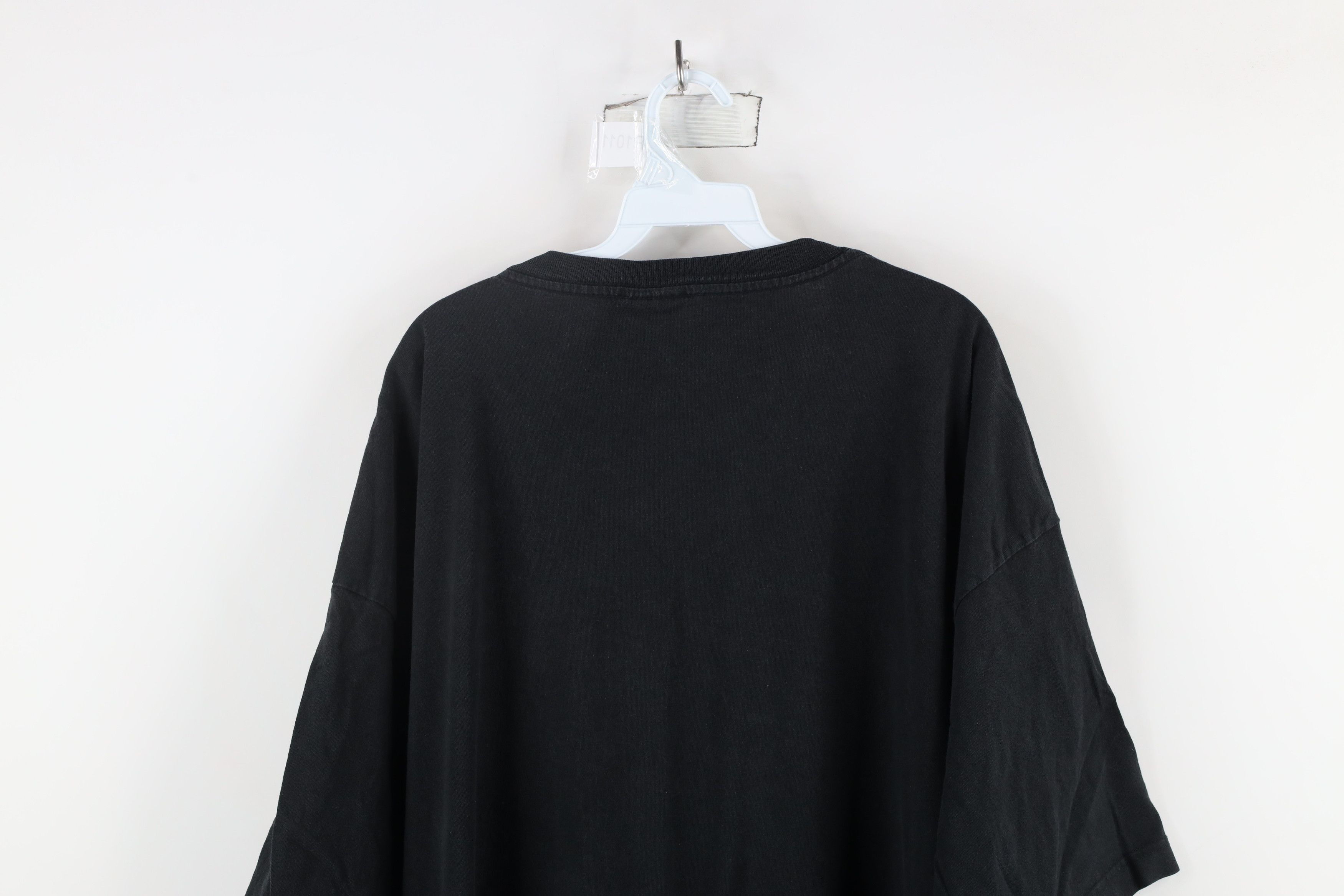 Reebok × Vintage Vintage 90s Reebok Spell Out State Basketball T-Shirt Black Size US XXL / EU 58 / 5 - 8 Thumbnail