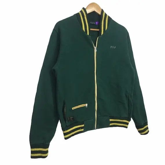 Paul Smith PAUL SMITH Jeans Zip Up Varsity Jacket Sweater Spell Out Size US M / EU 48-50 / 2 - 2 Thumbnail