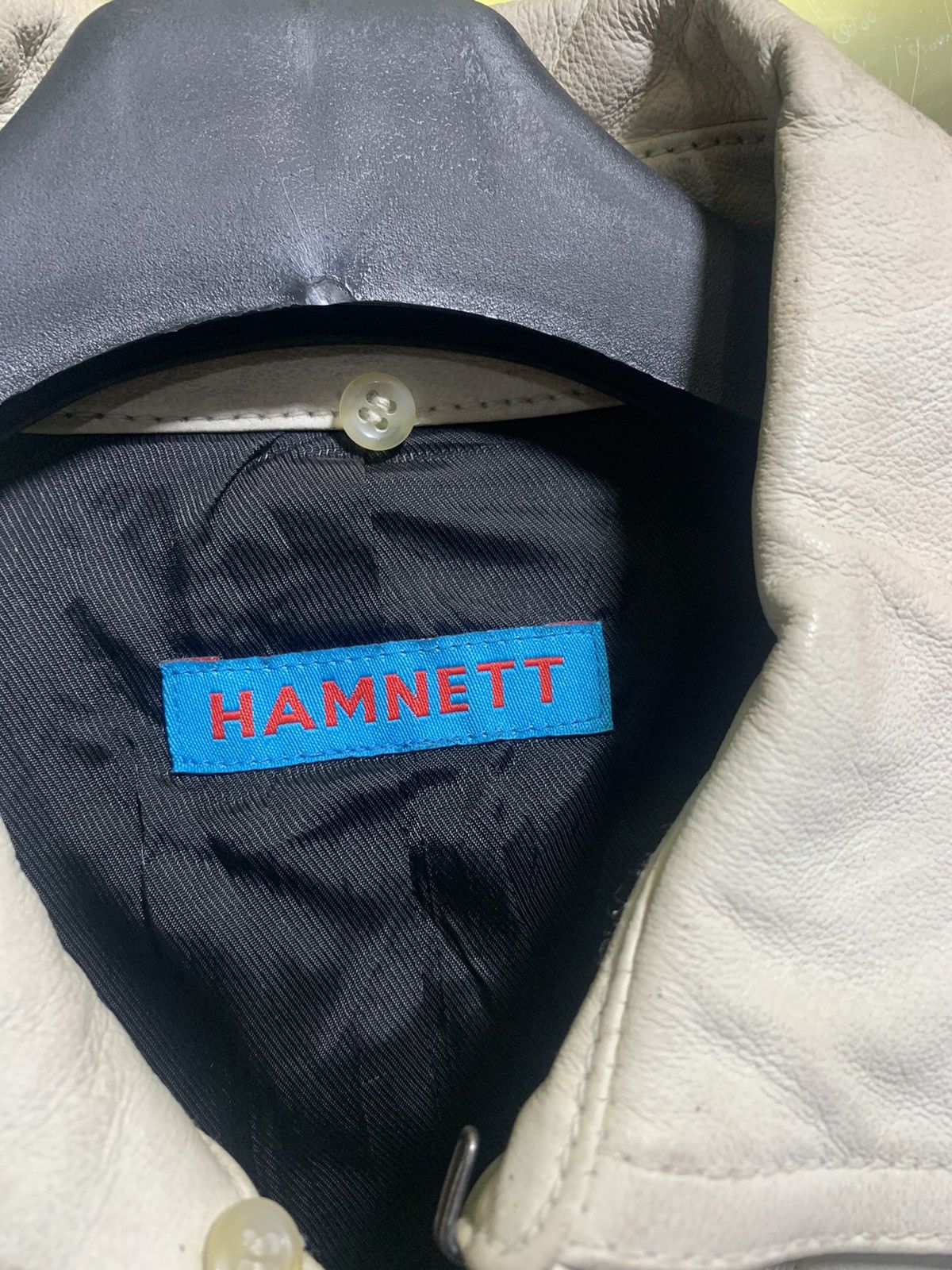 Katharine Hamnett London Hamnett Blouson Leather Jacket Size US M / EU 48-50 / 2 - 4 Thumbnail