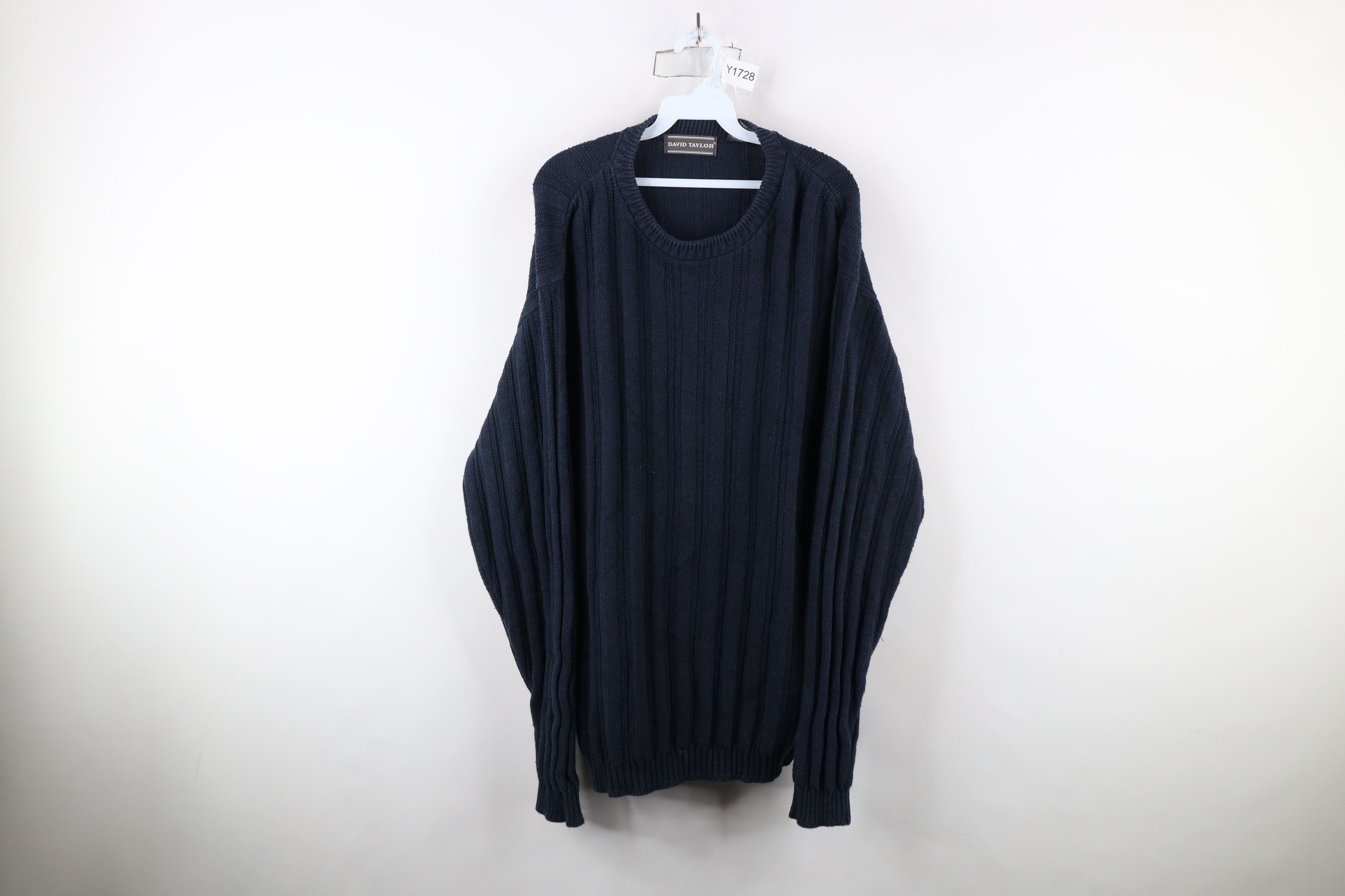 Vintage Vintage 90s Streetwear Heavy Hand Framed Knit Sweater USA Size US XXL / EU 58 / 5 - 1 Thumbnail