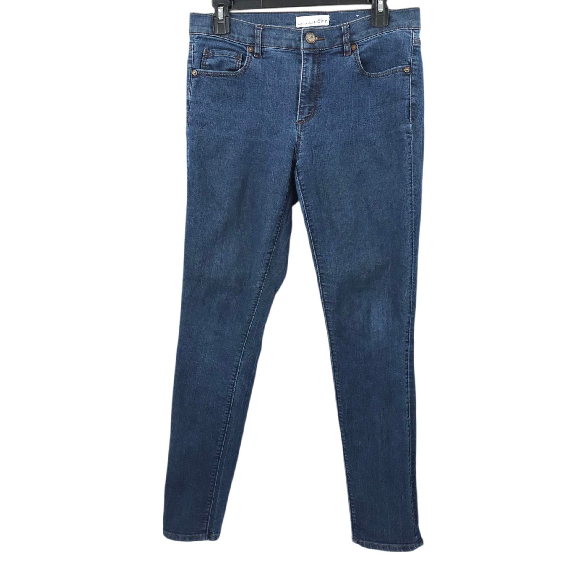 Loft Loft Modern Skinny Jeans Womens Size 28/6 Mid Rise Dark Wash Size 28" / US 6 / IT 42 - 1 Thumbnail