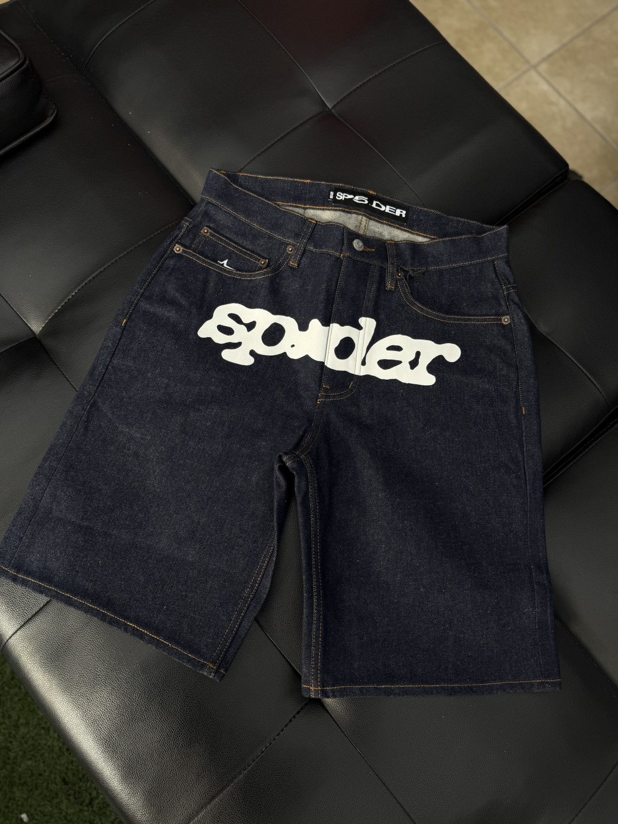 Sp5der Sp5der Jean Shorts Blue Size 28 (NEW) Size US 28 / EU 44 - 4 Thumbnail