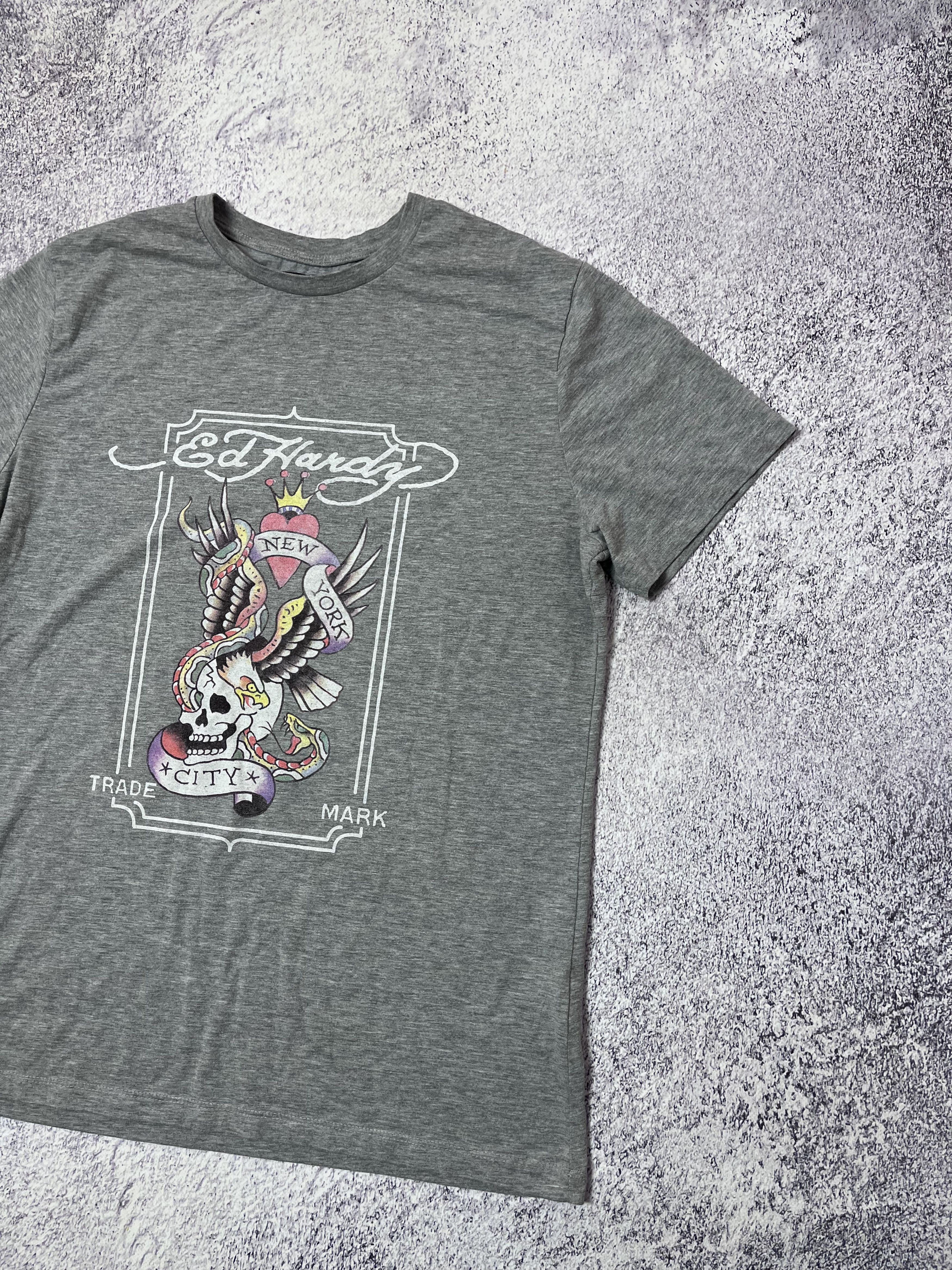 Ed Hardy × Japanese Brand Men’s T-shirt Ed Hardy size L logo Y2K Size US L / EU 52-54 / 3 - 2 Thumbnail